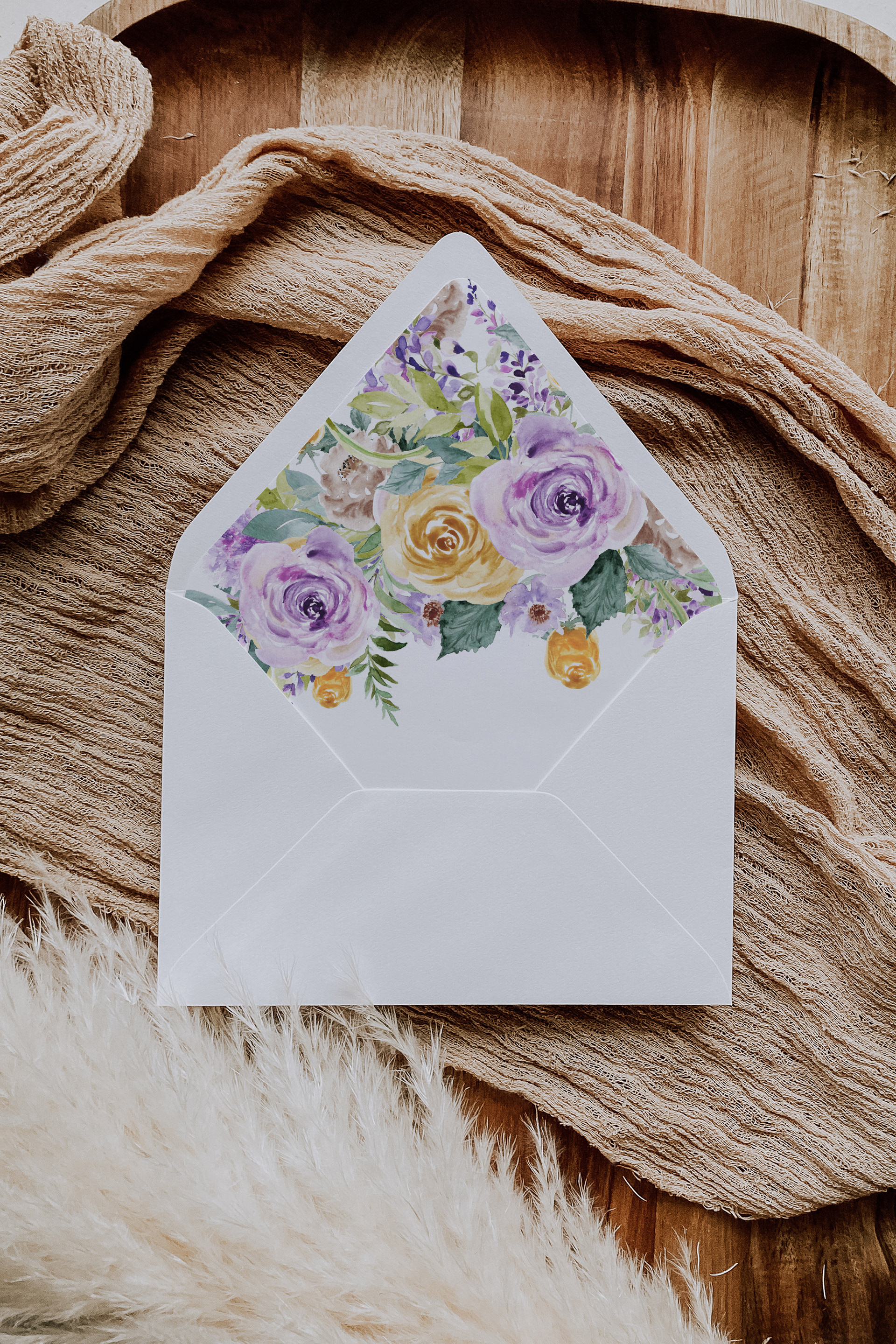 Violet & Gold Florals