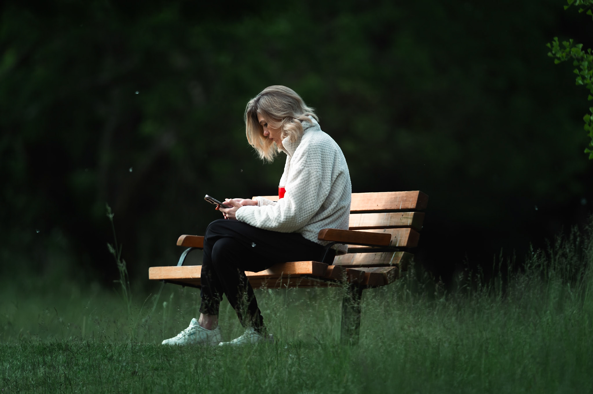 Woman in Juanita Bay Park