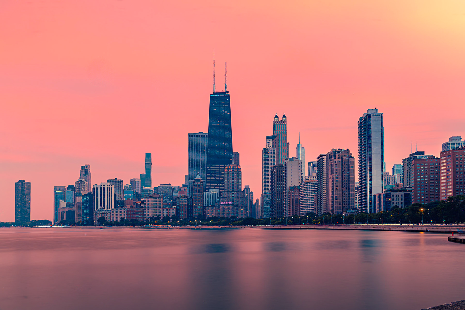 Chicago North Avenue Beach View