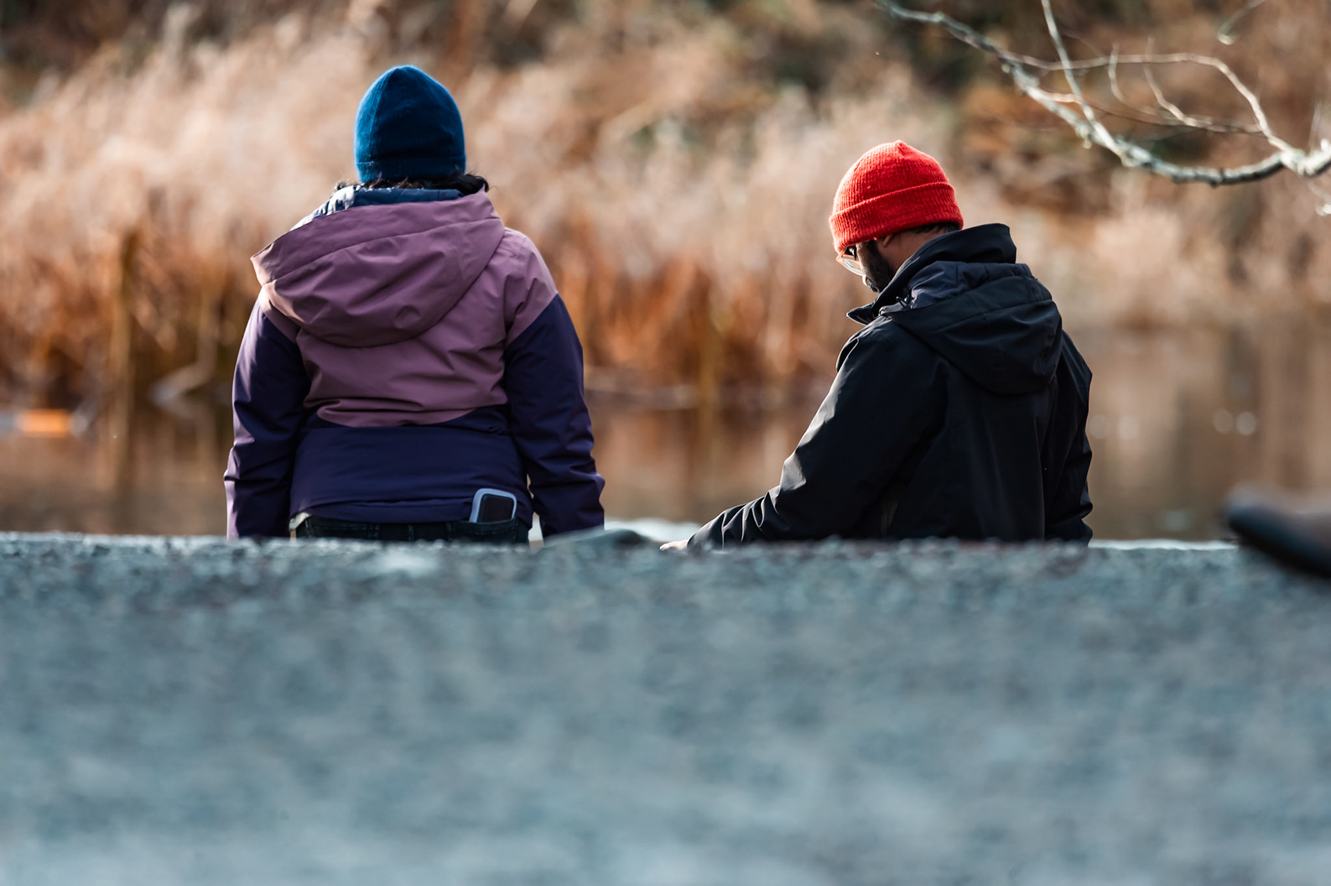 Couple in Marymoor park