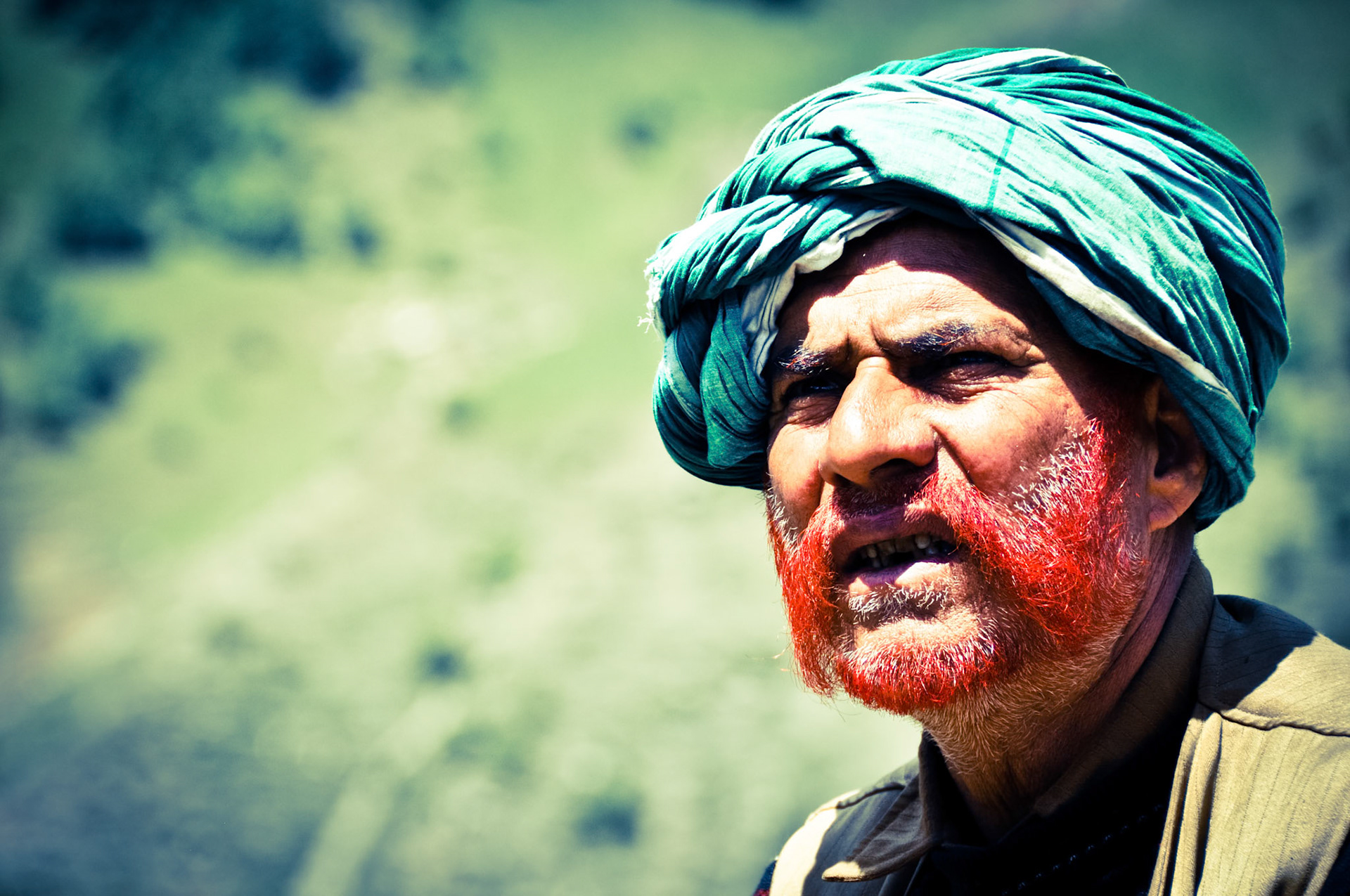 Old man in Kashmir Valley