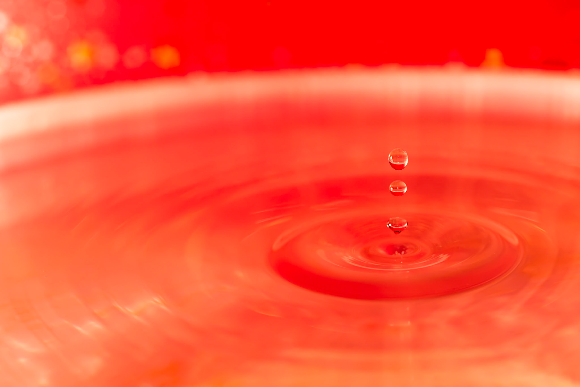 Water drops splashing