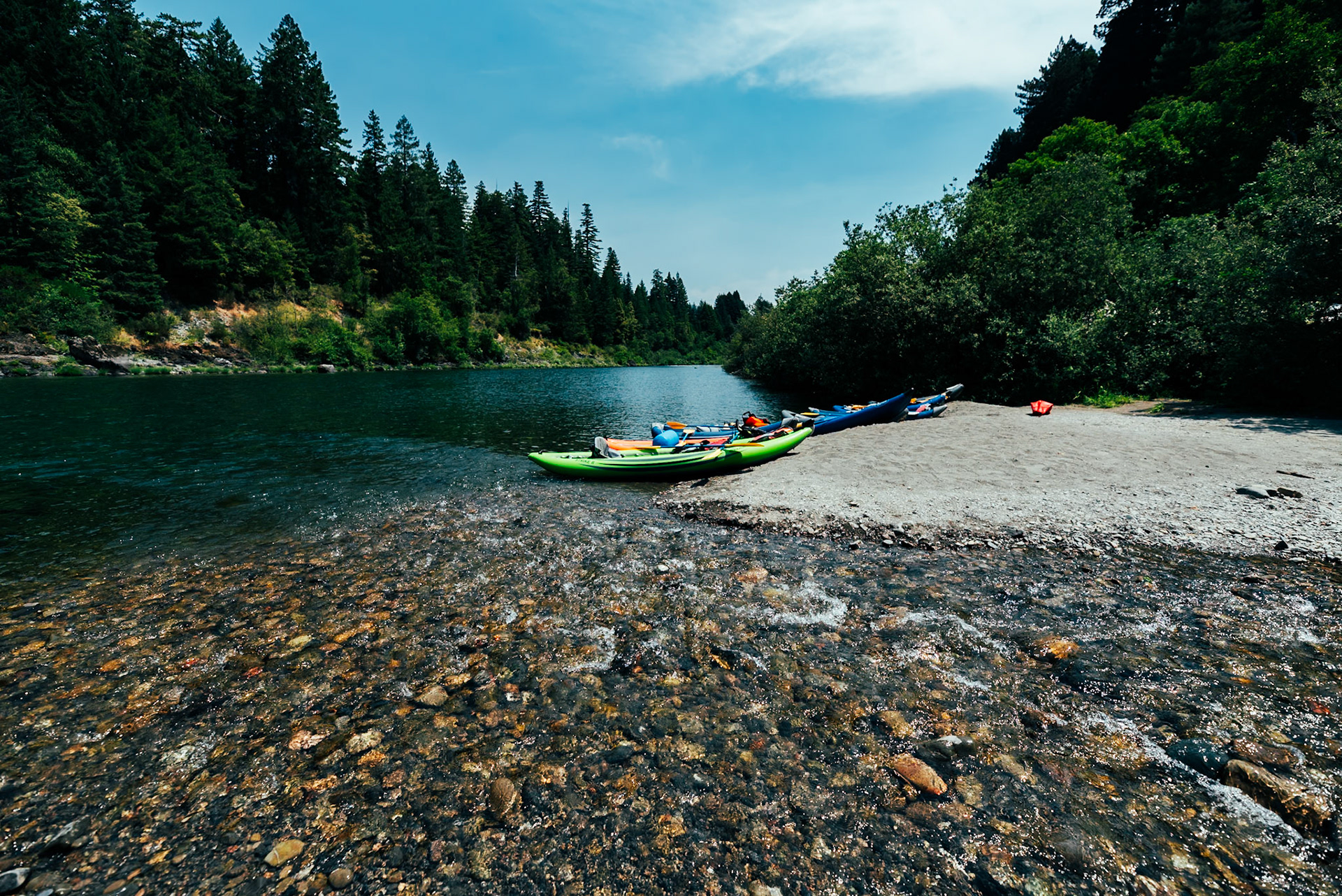 Kayaks At Redwood forest