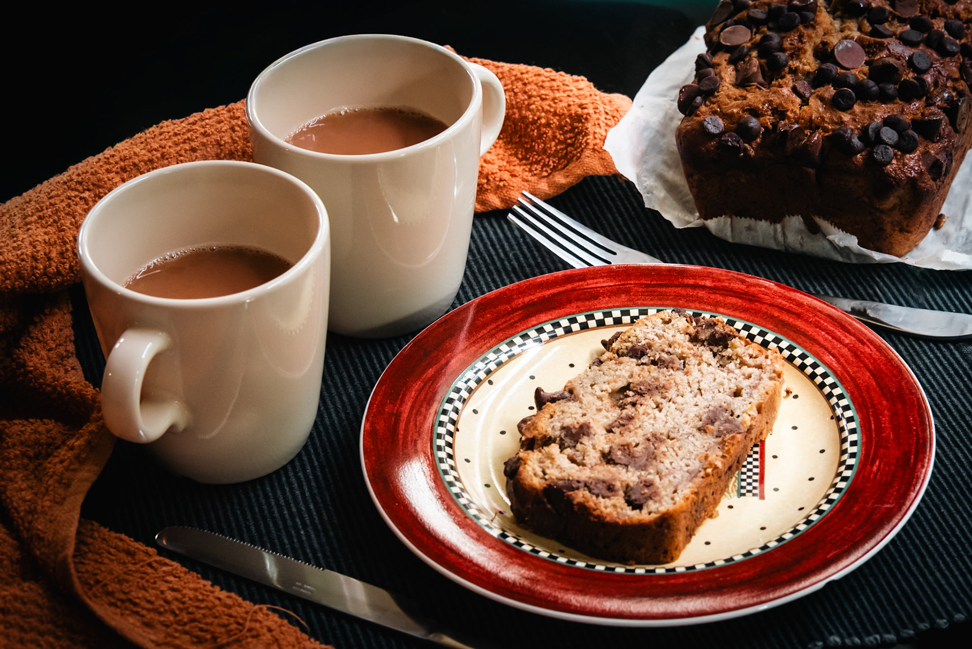 Banana Cake and Tea