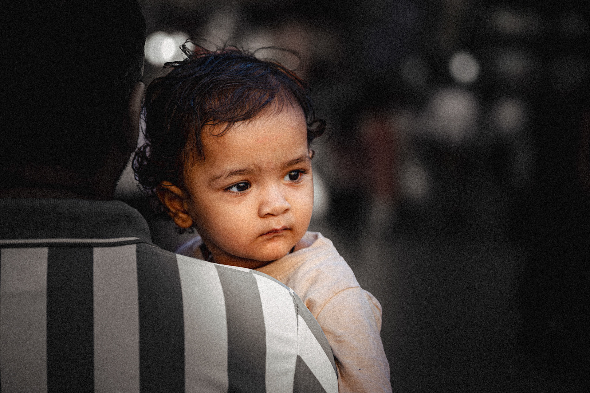 Little Boy on Dad's shoulder