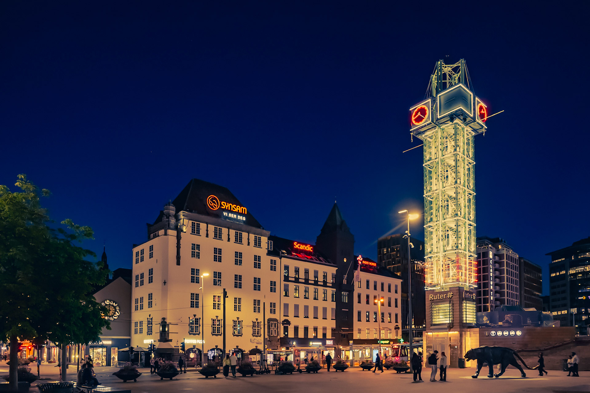 Oslo at night