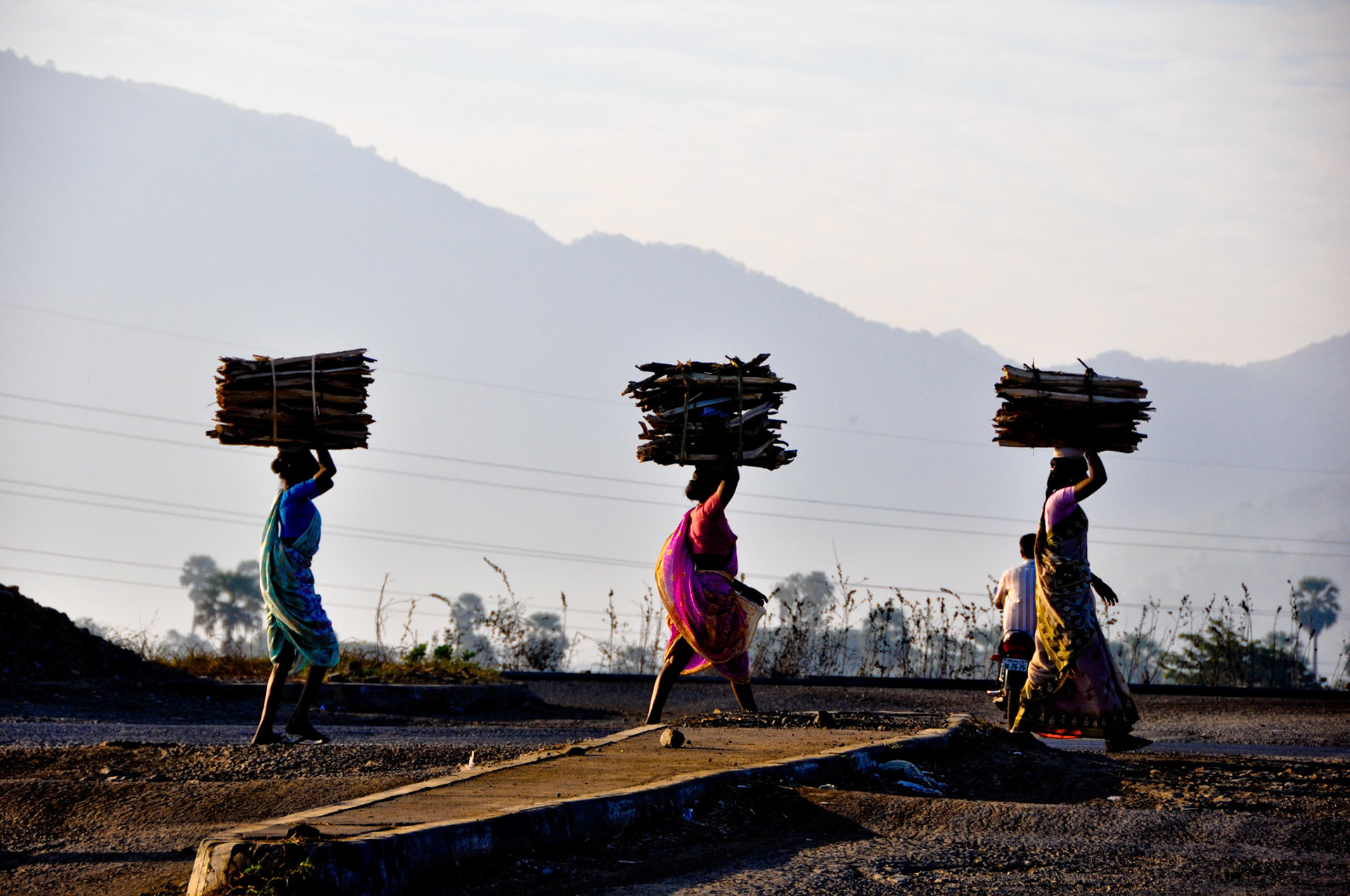 Women carrying load