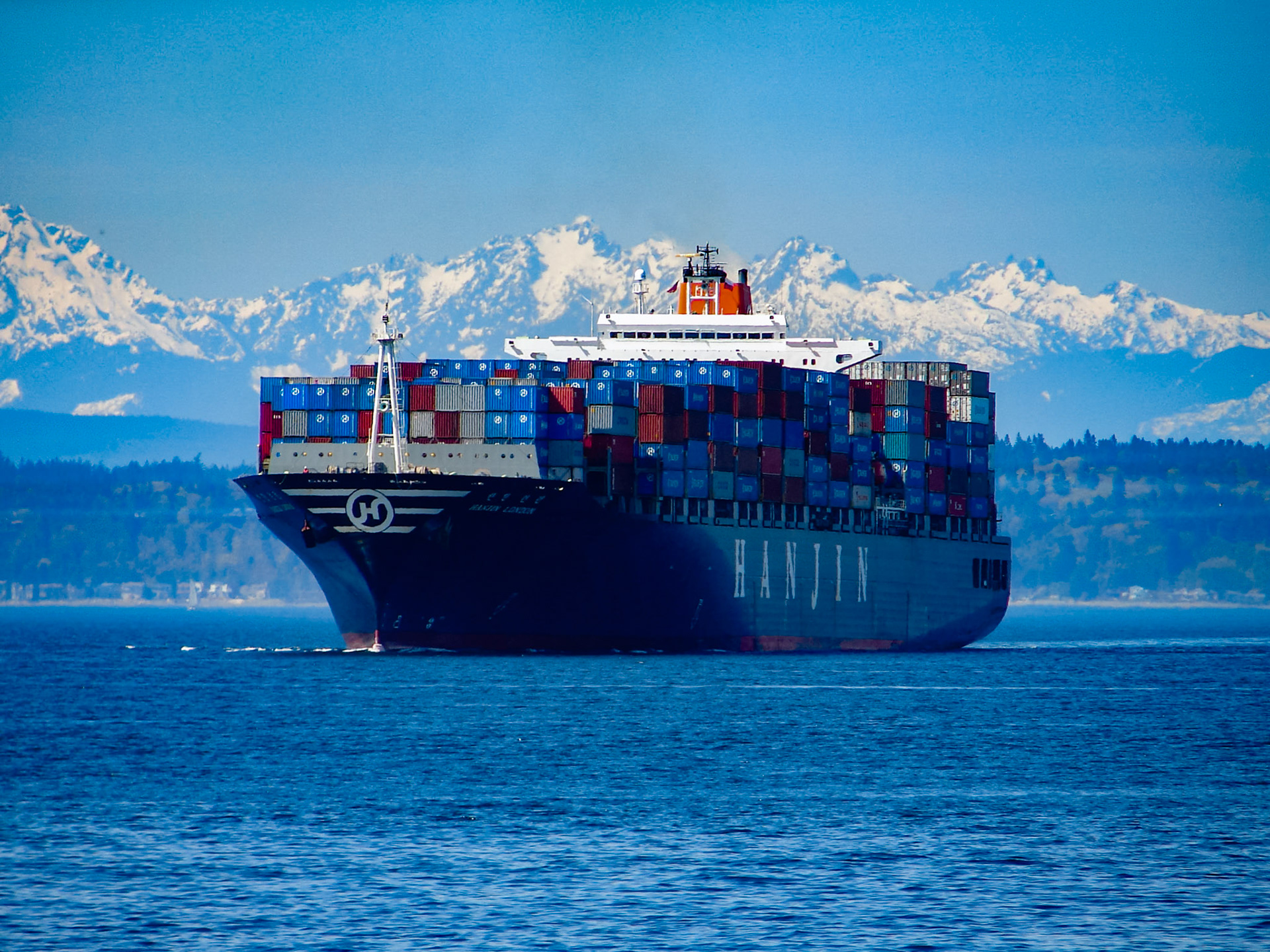 Ship in Puget Sound