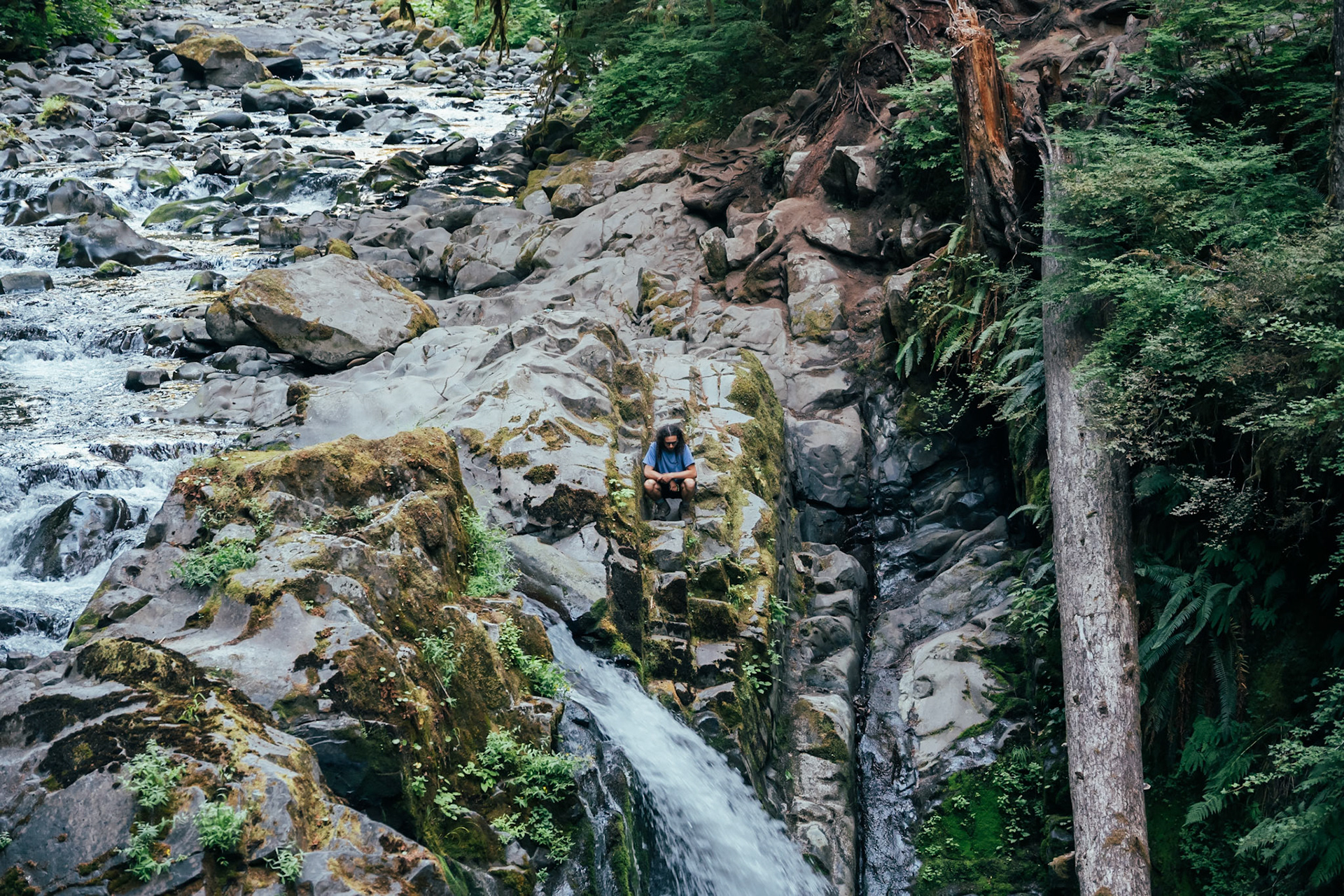 Watching waterfalls