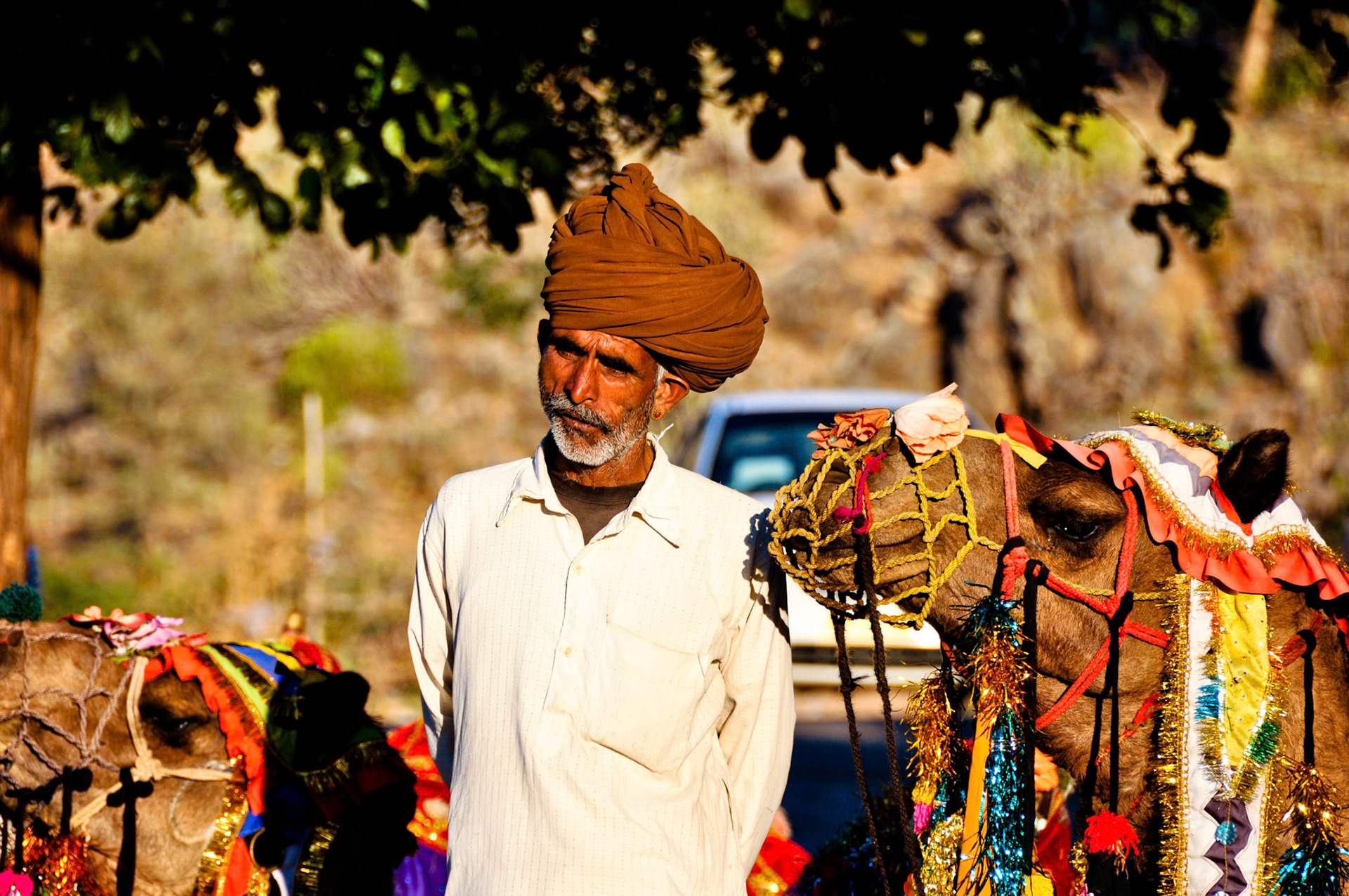 Man with his Camel
