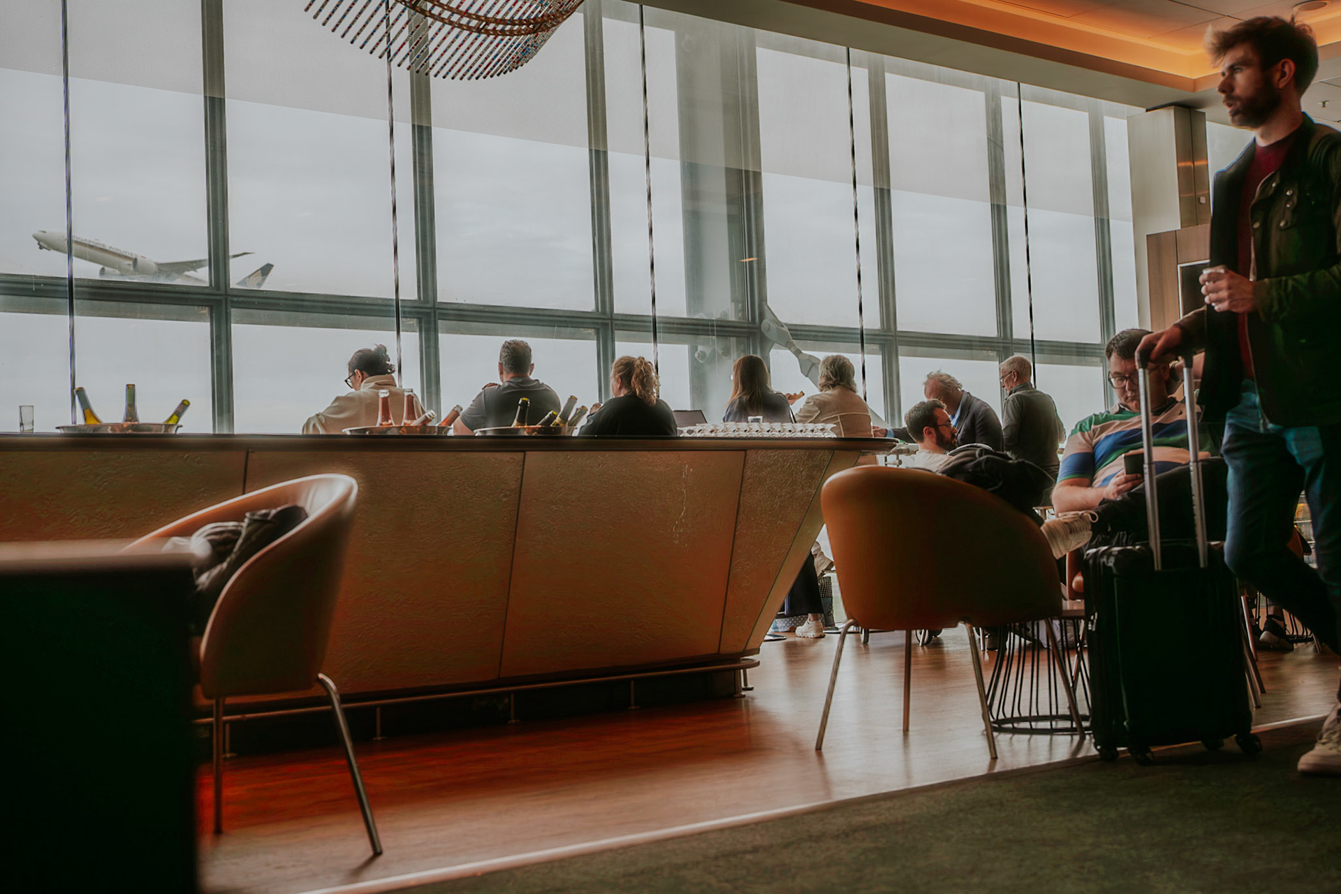 Travelers at Heathrow