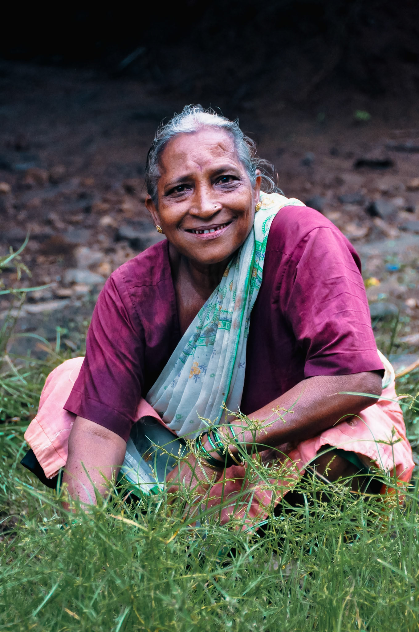 Old woman in Konkan