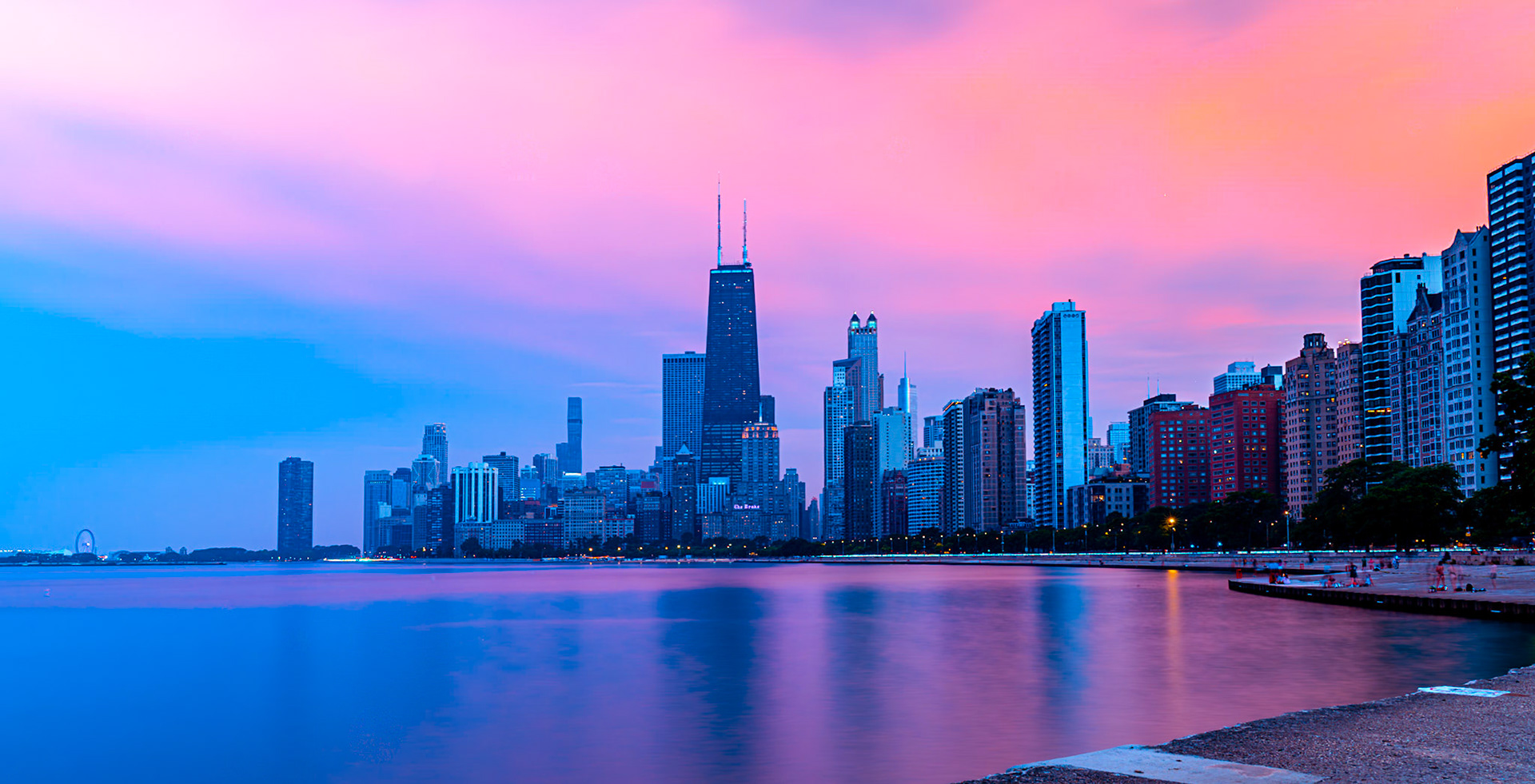 Chicago North Avenue Beach View