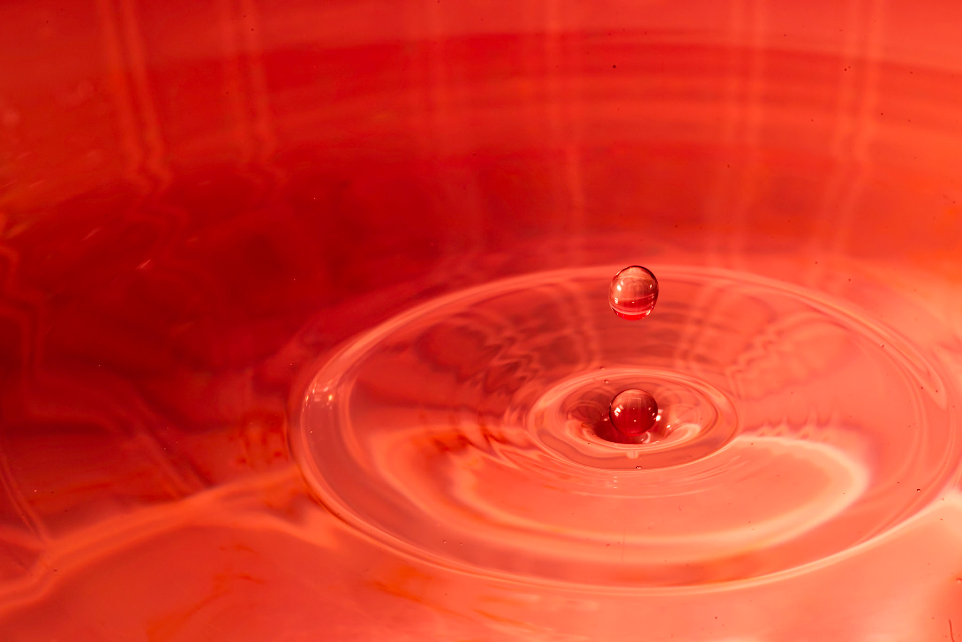 Water drops splashing