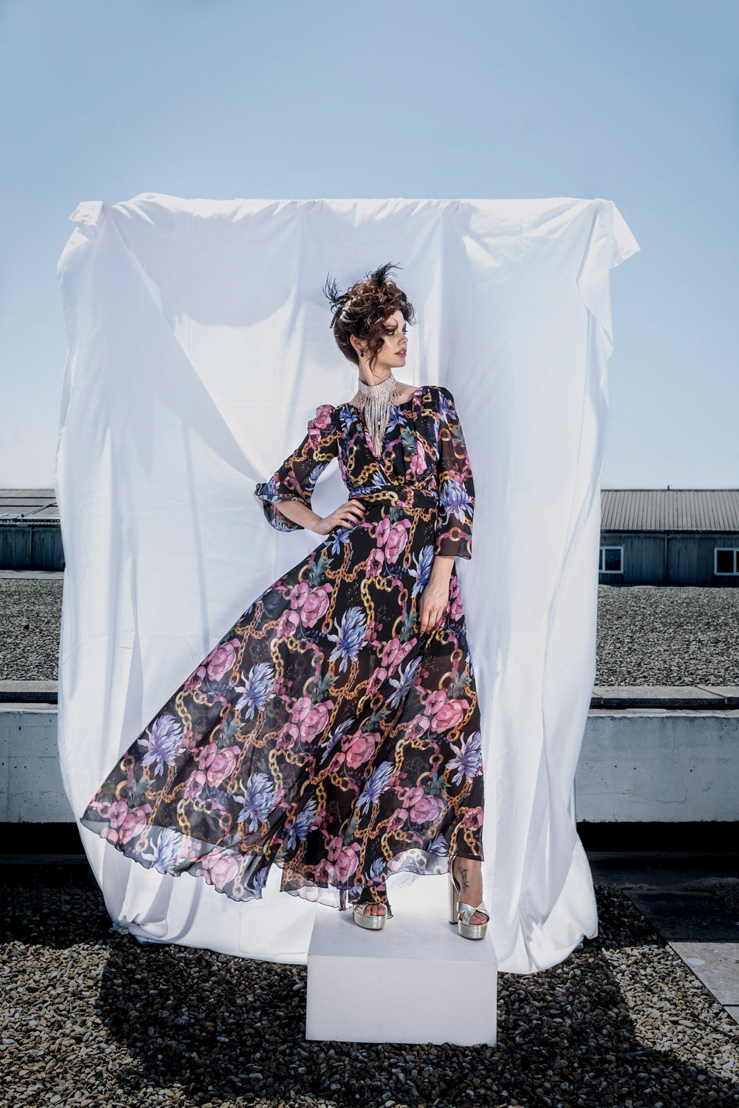 Look book editoriale ambientato urban Alberta Tanzini