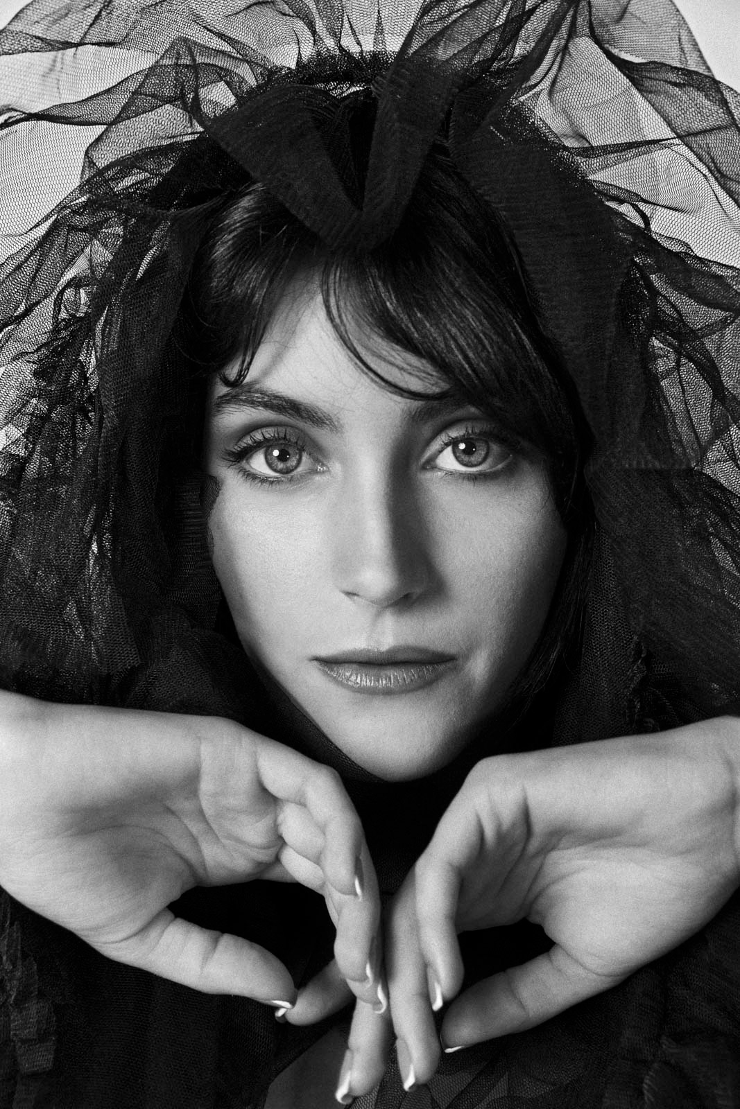 Model book ritratto donna bianco e nero