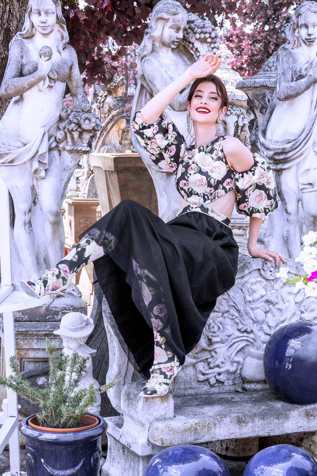 look book ambientato abiti da sera autunno inverno Alberta tanzini