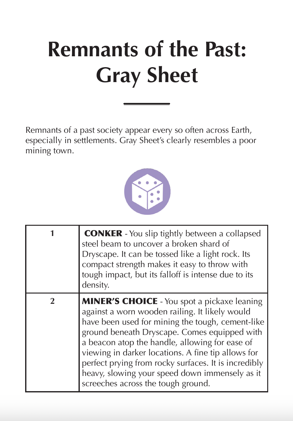 Example Gameplay Mechanics