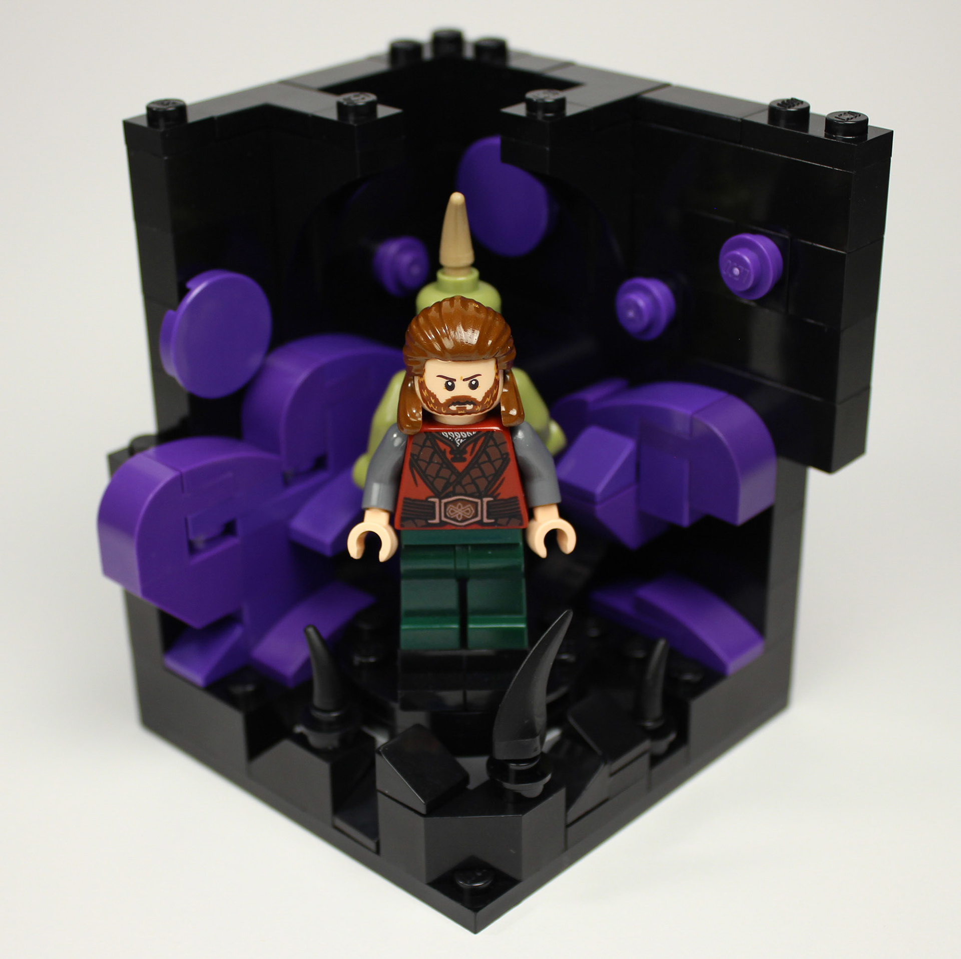 Gwydion in the purple mist under Tresendar Manor.