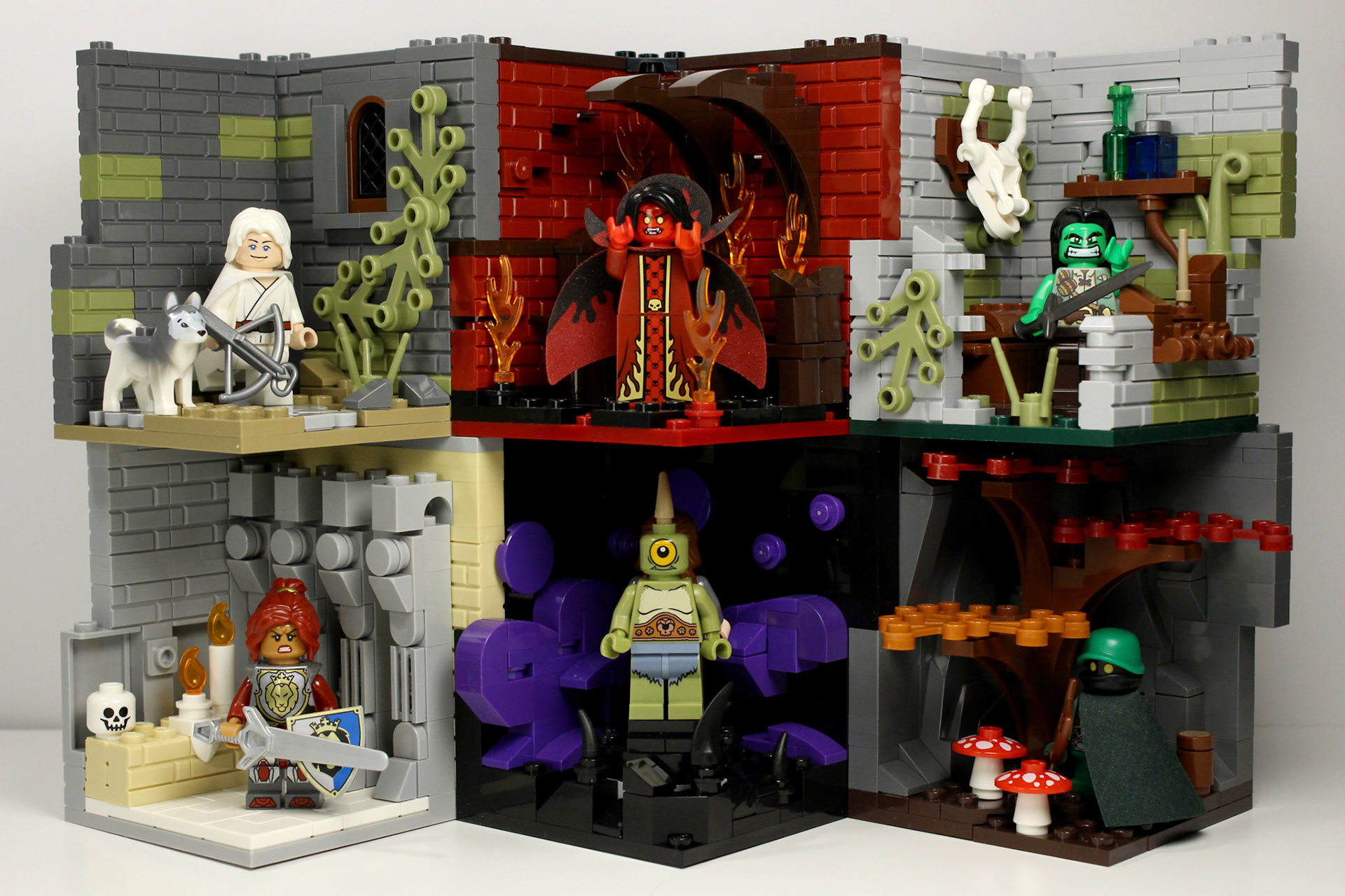 All of the D&D Habitats from the 1st DoodleTown D&D Campaign.