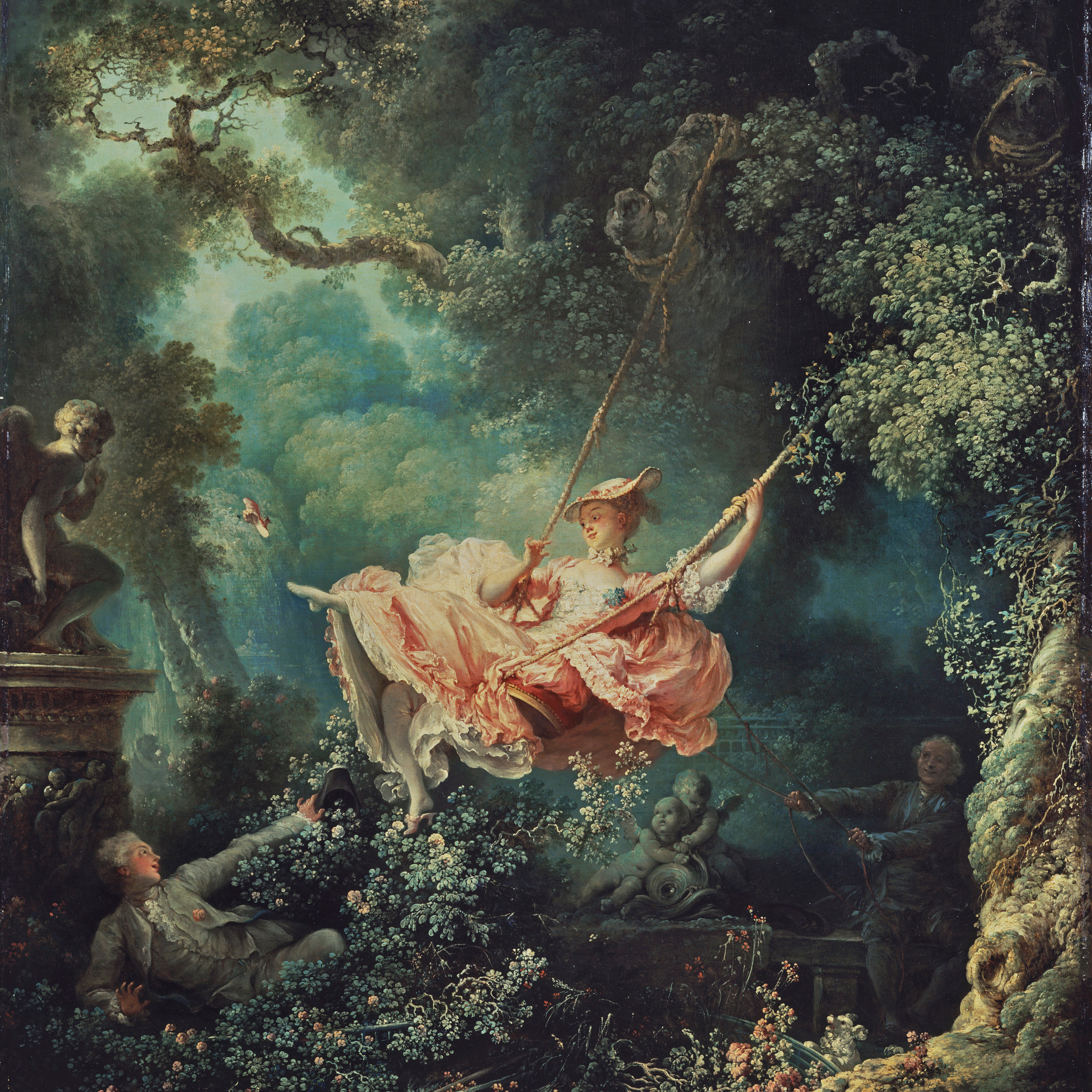 The original painting, by Jean-Honoré Fragonard
