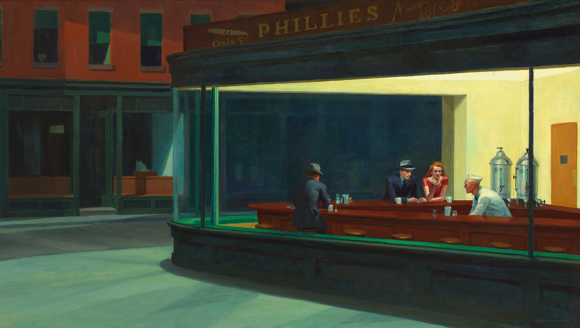 The original by Edward Hopper