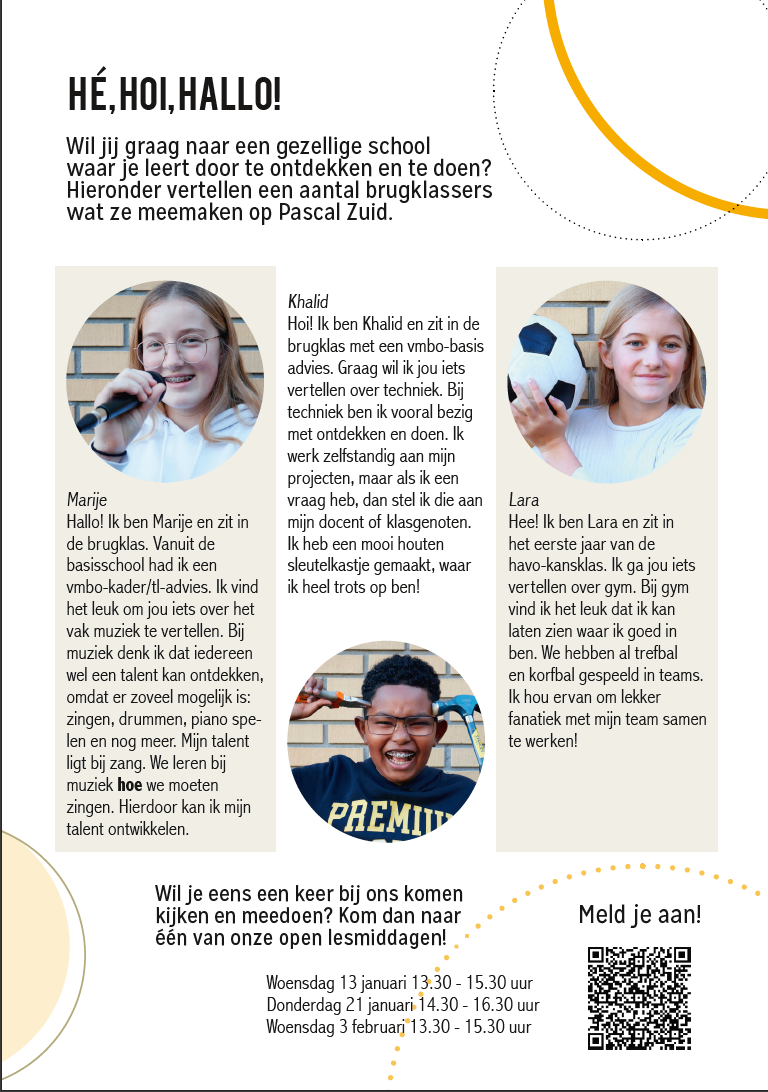 Flyer links binnen