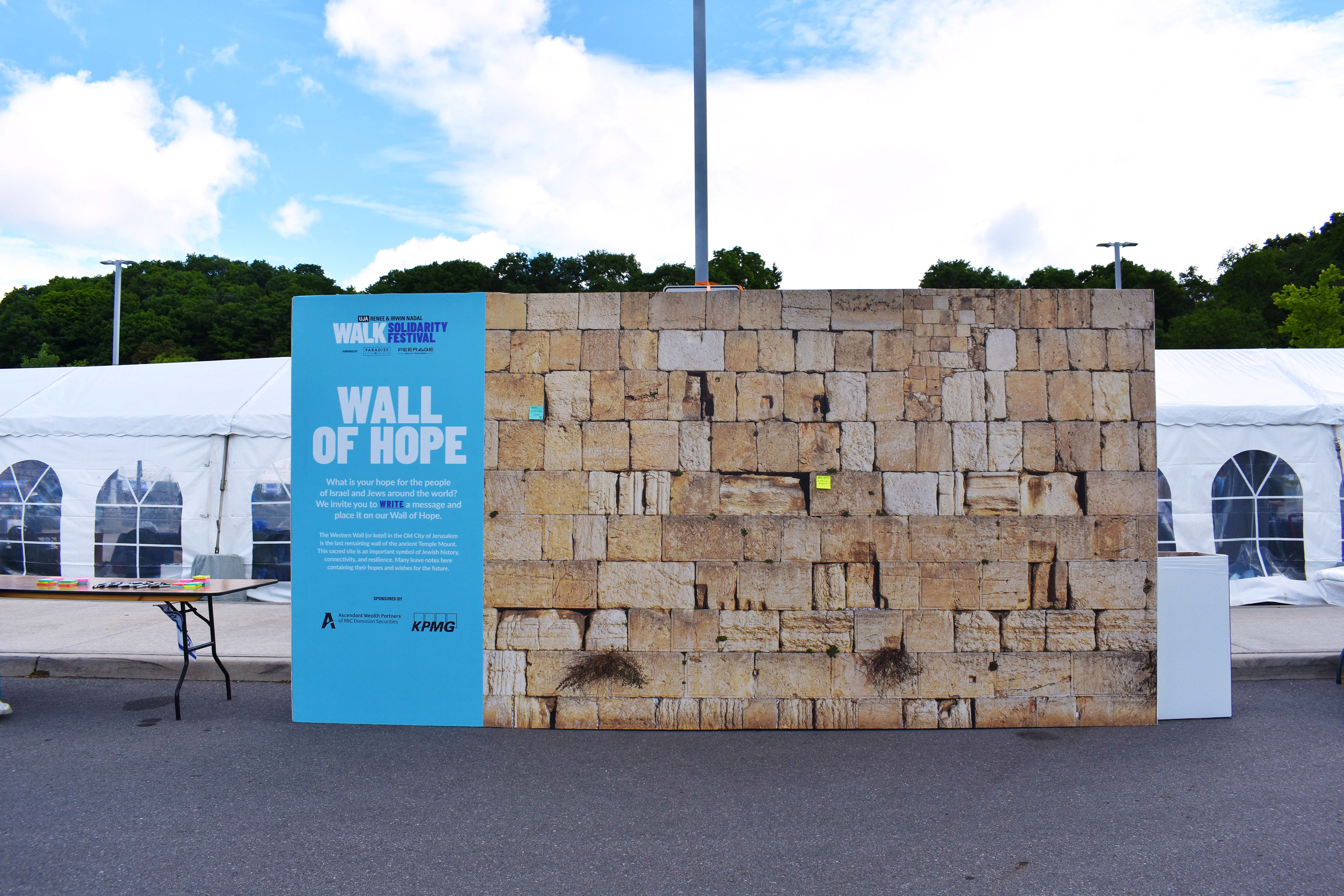 Wall of Hope Installation