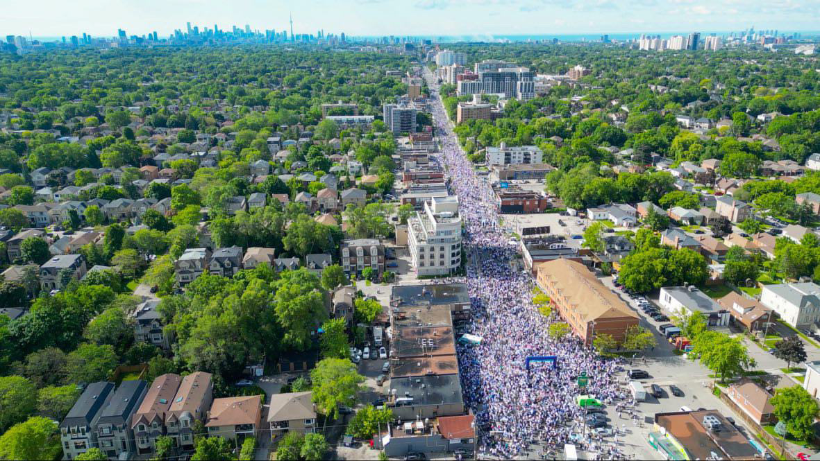 Aerial Shot of Walk with Israel Start