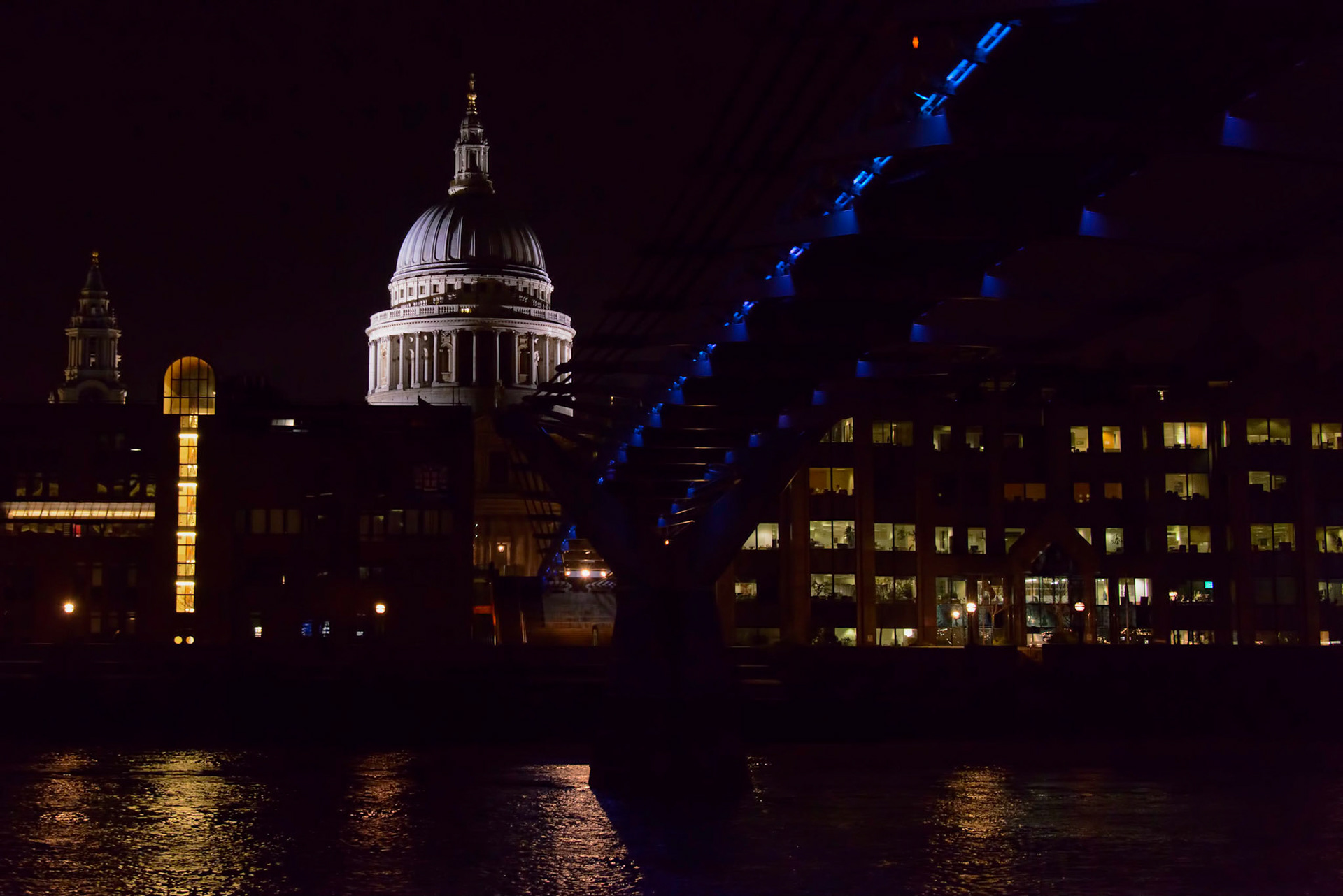 Saint Pauls and Millenium Bridge