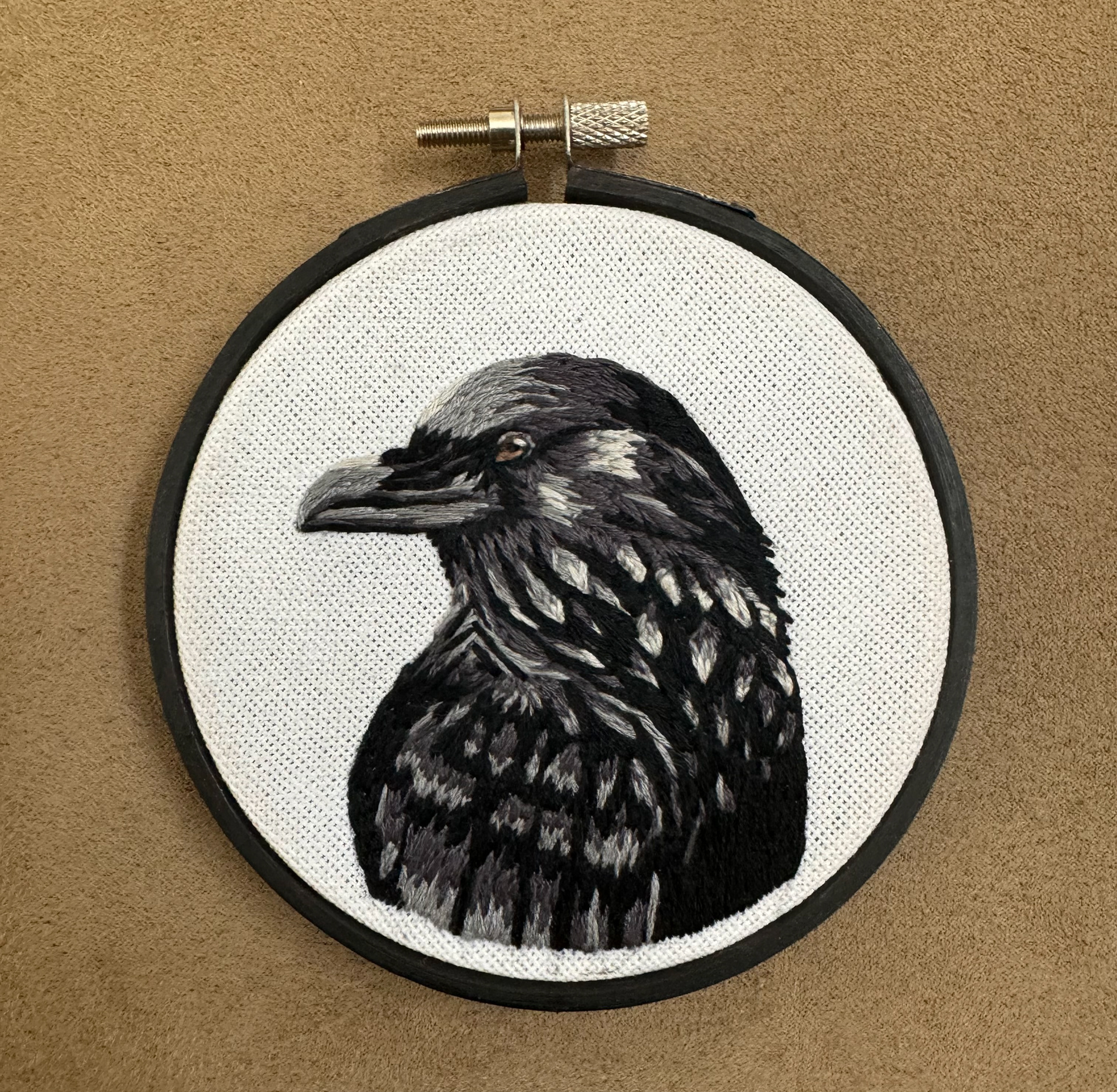 Embroidered Raven
