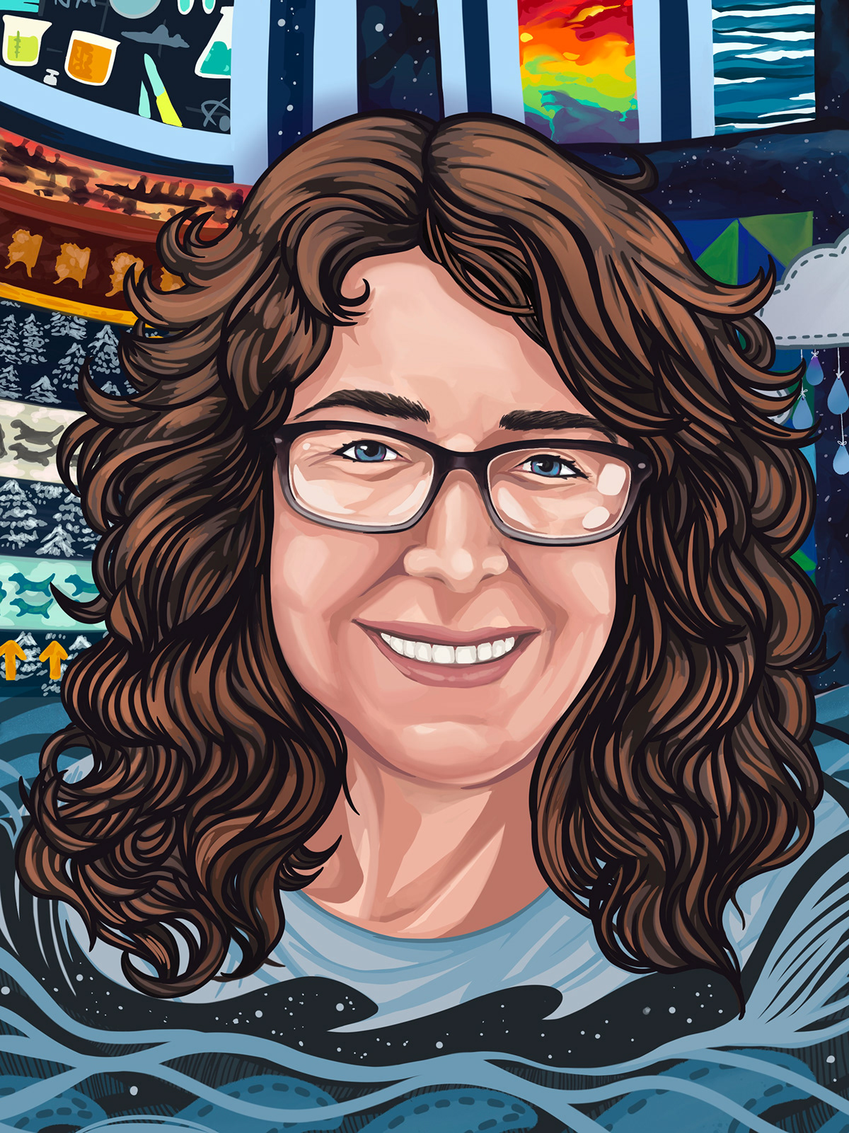 Kelly Stanford - Science Communicator and Artist - Scientist portraits
