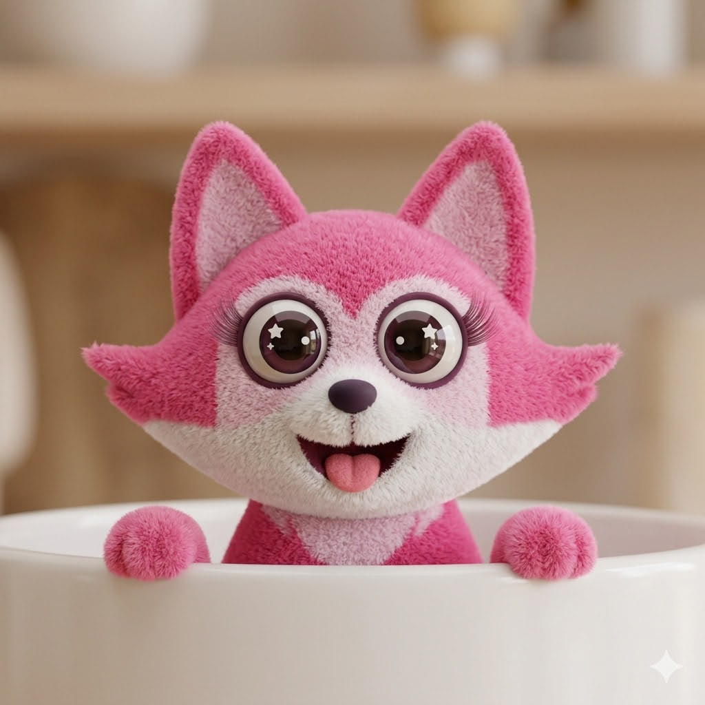 Montie, as our mascot, plushie mockup