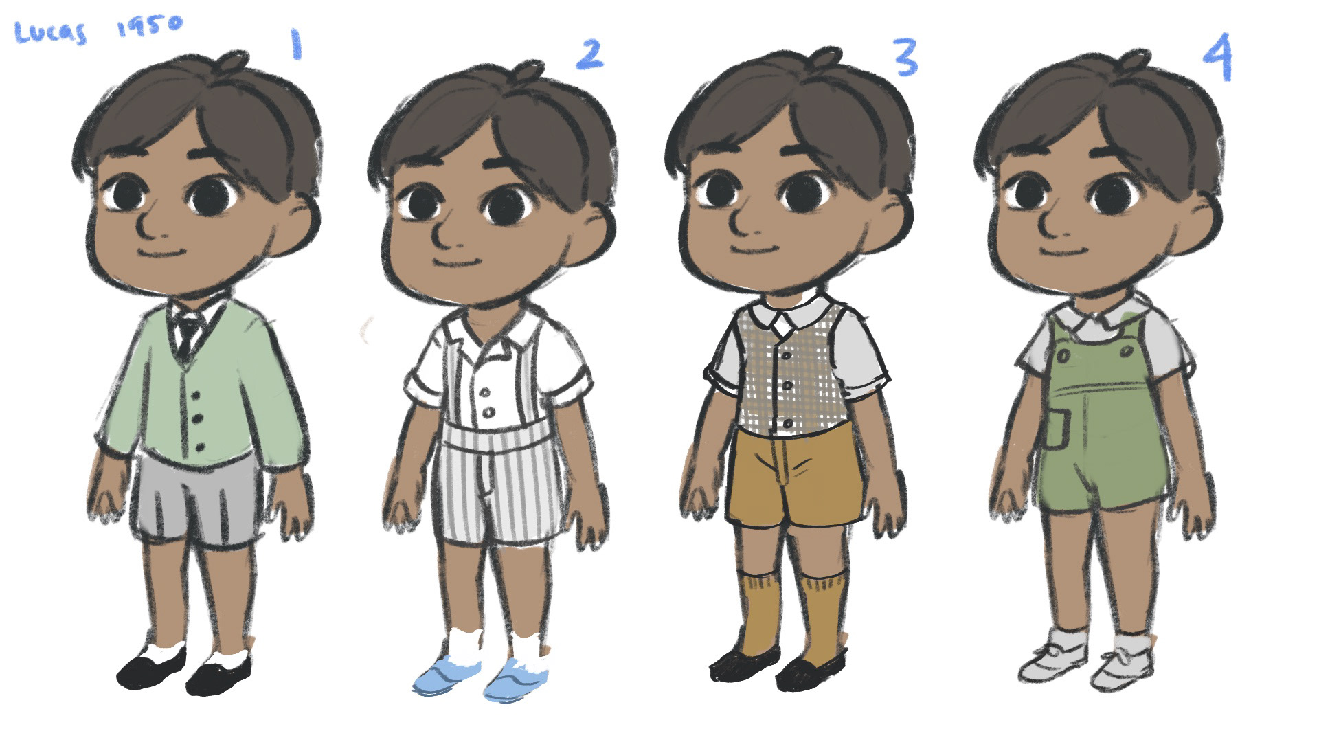 Background Character Lucas Outfit Design