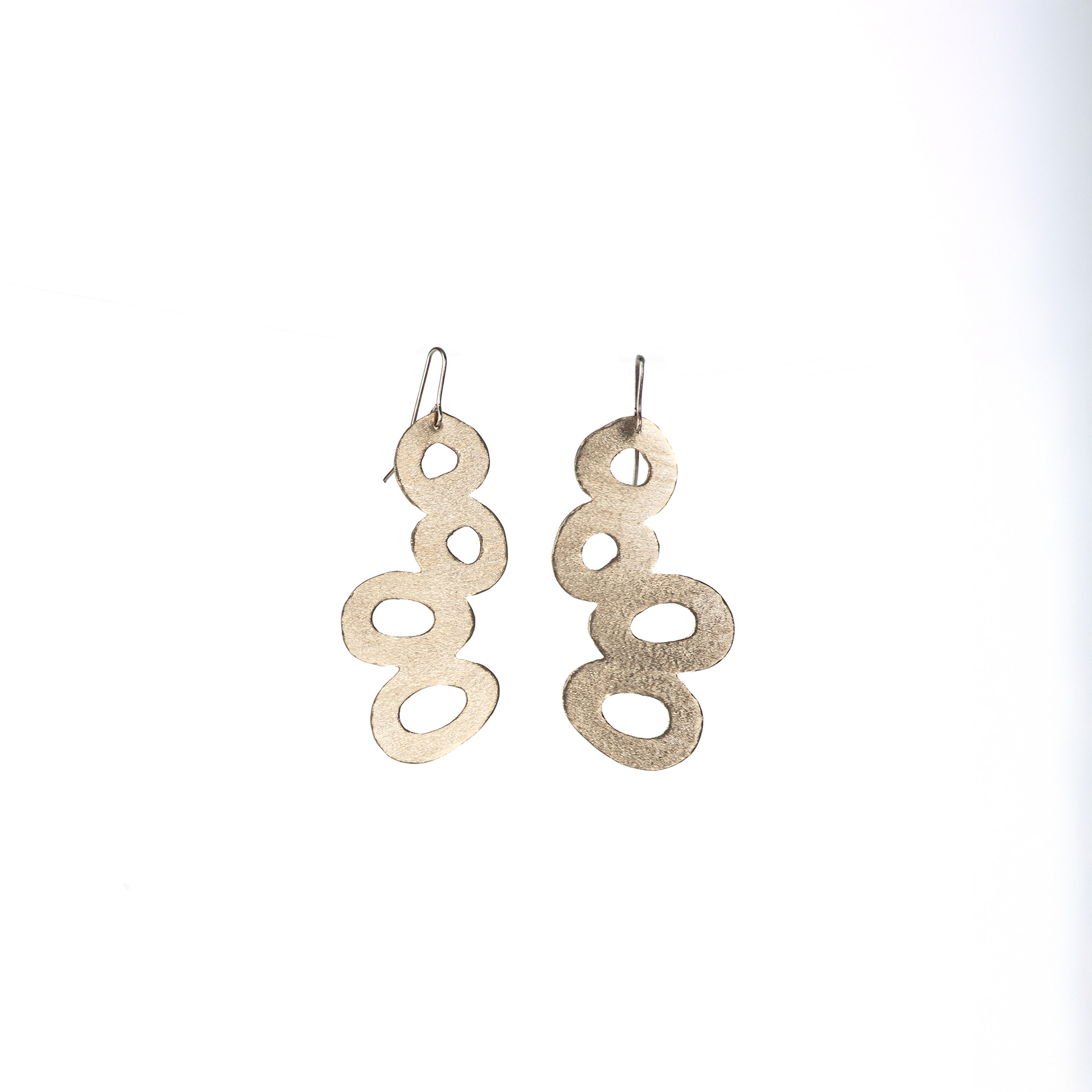 Aros Burbujas. Alpaca. Pieza única. $25.000