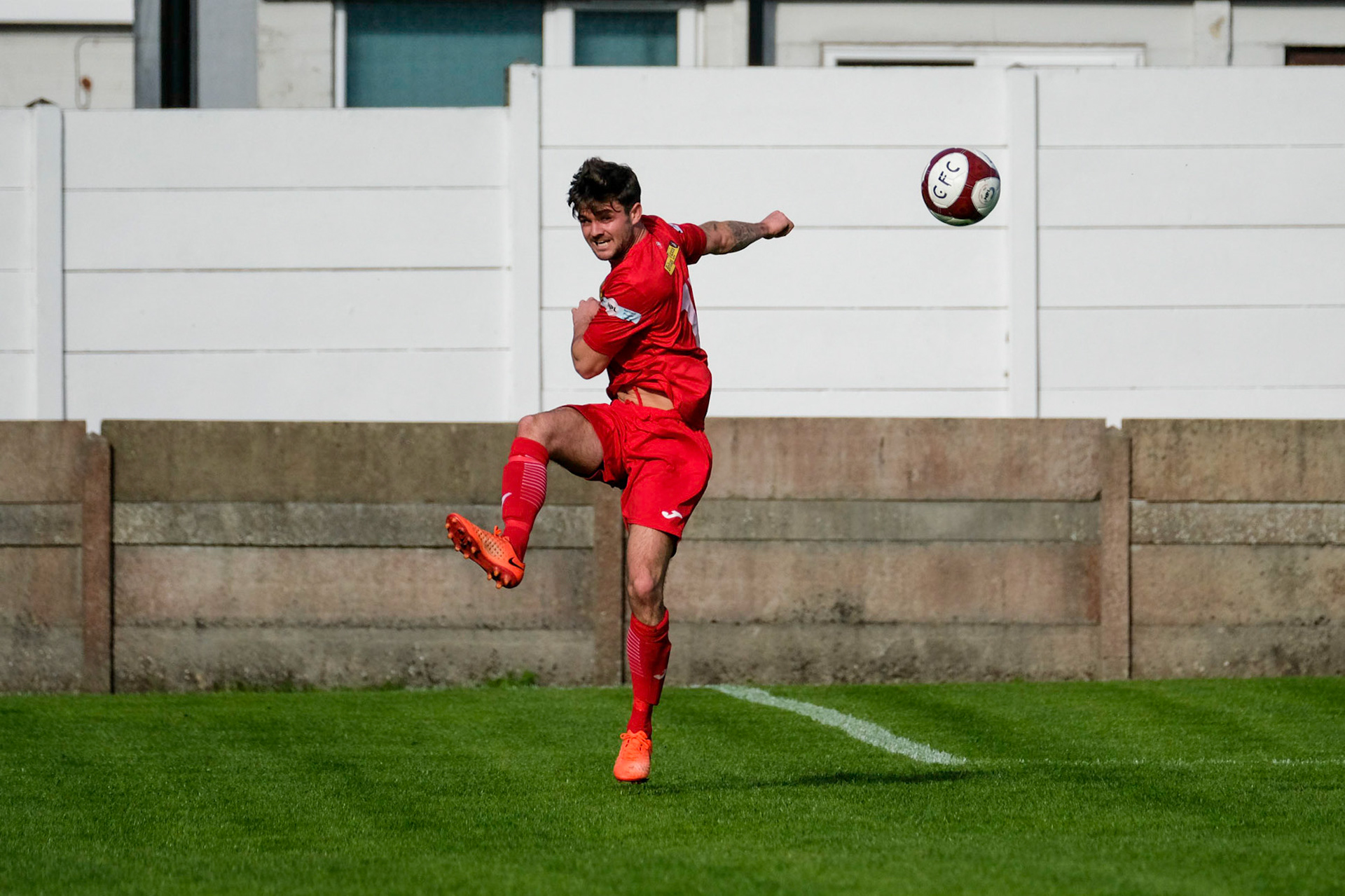 Clitheroe vs Prescot Cables 

Bet Victor League game match at Shawbridge during the 2019/20 season 07/09/2019.

Photograph by John Middleton
