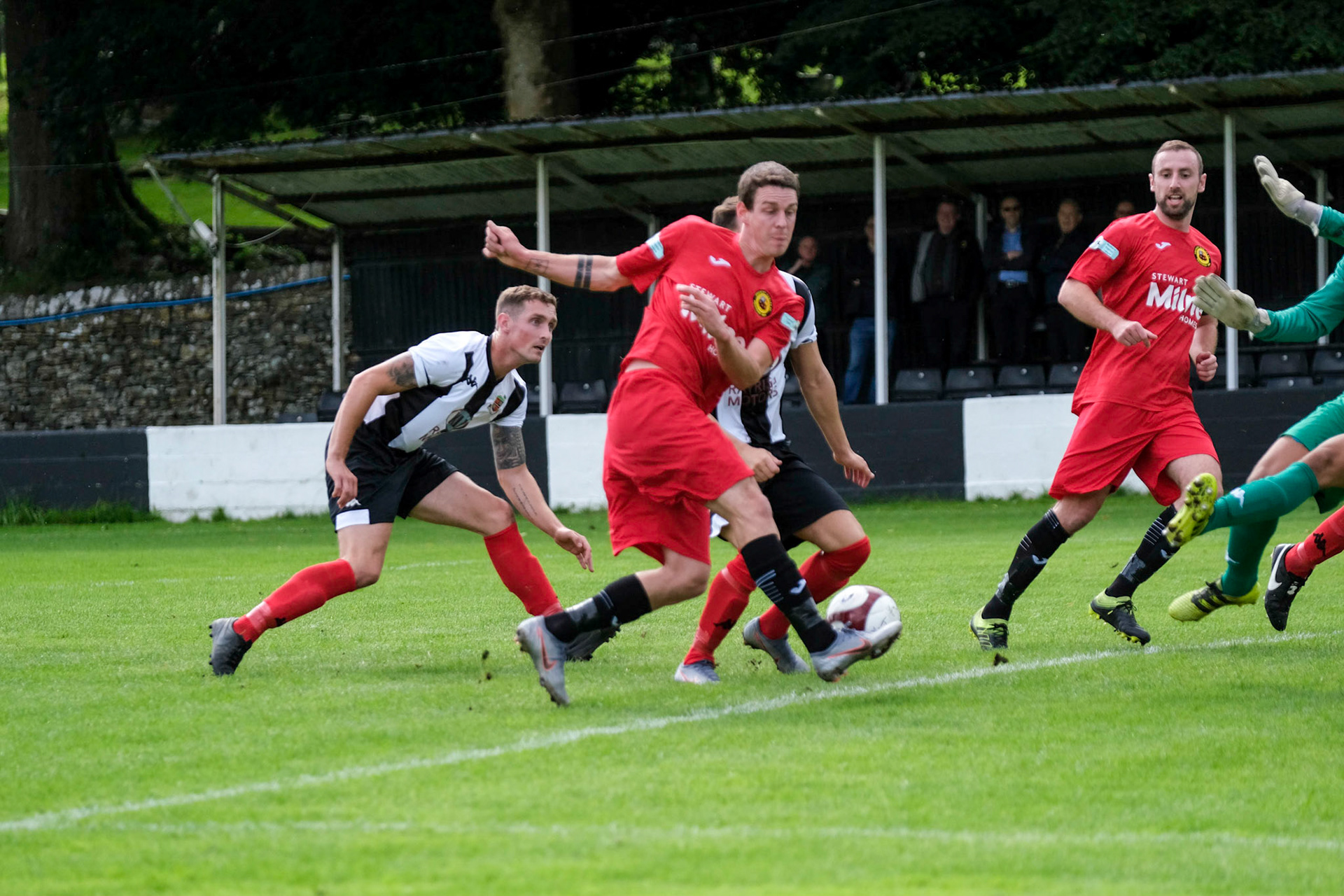 Kendal Town vs Prescot Cables 

Bet Victor League game match at Parkside Road during the 2019/20 season 17/08/2019.

Photograph by John Middleton
