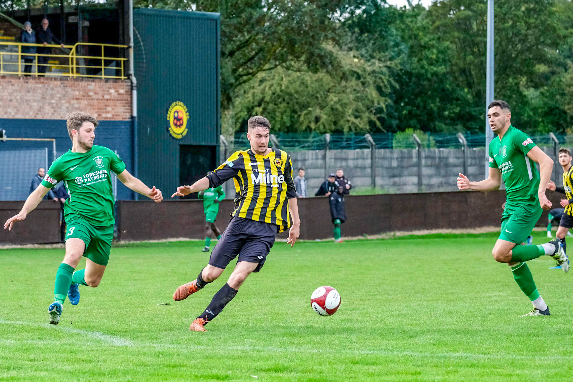 Prescot Cables vs Brighouse Town 

League match at Volair Park during the 2019/20 Betvictor Northern Premier season 28/09/2019.

Photograph by John Middleton