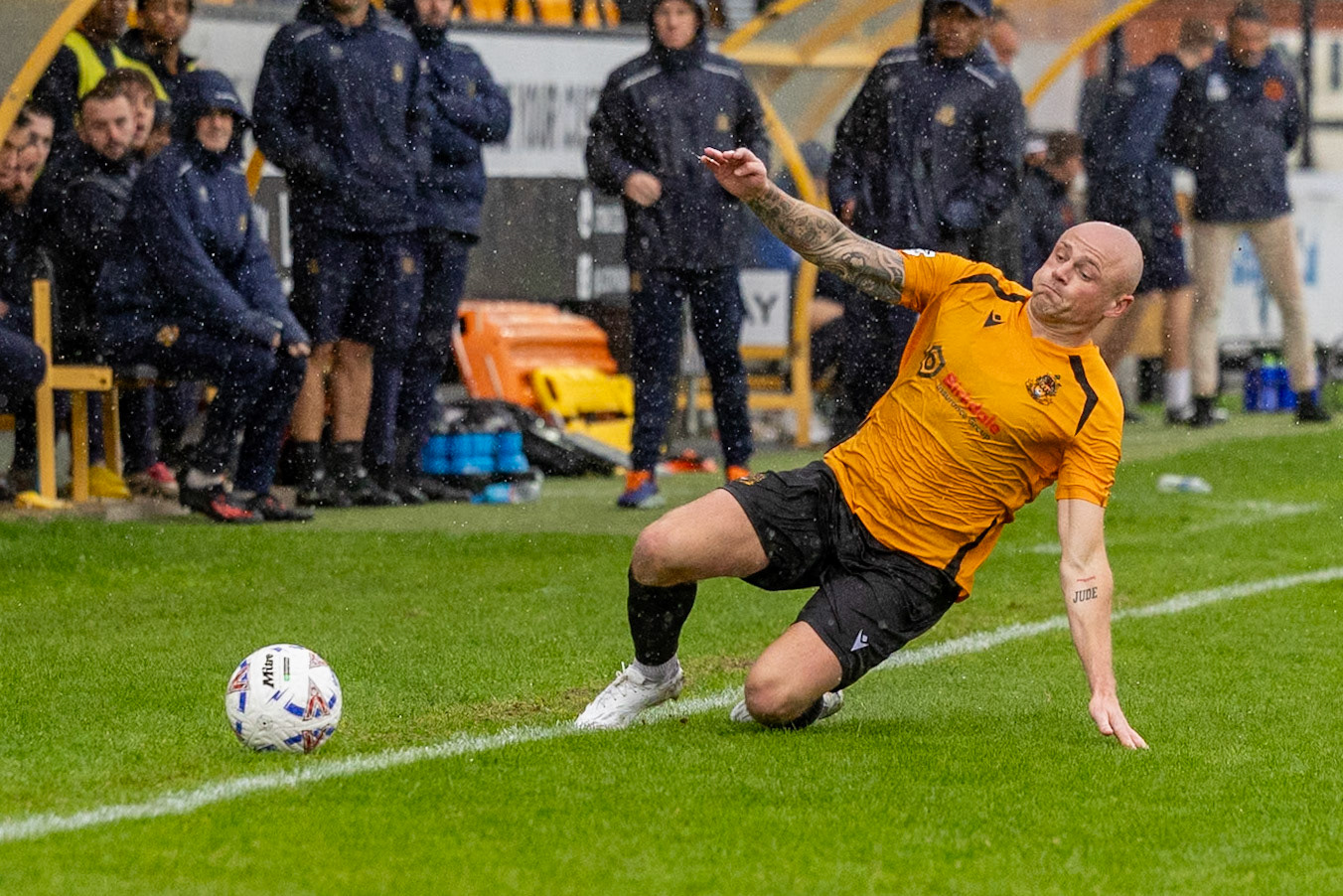 Southport, ENGLAND - during the Enterprise National League North match between Southport and Peterborough Sports at Southport.Canon Canon EOS R3 3200 1/2500 2.8 (Pic by John Middleton)