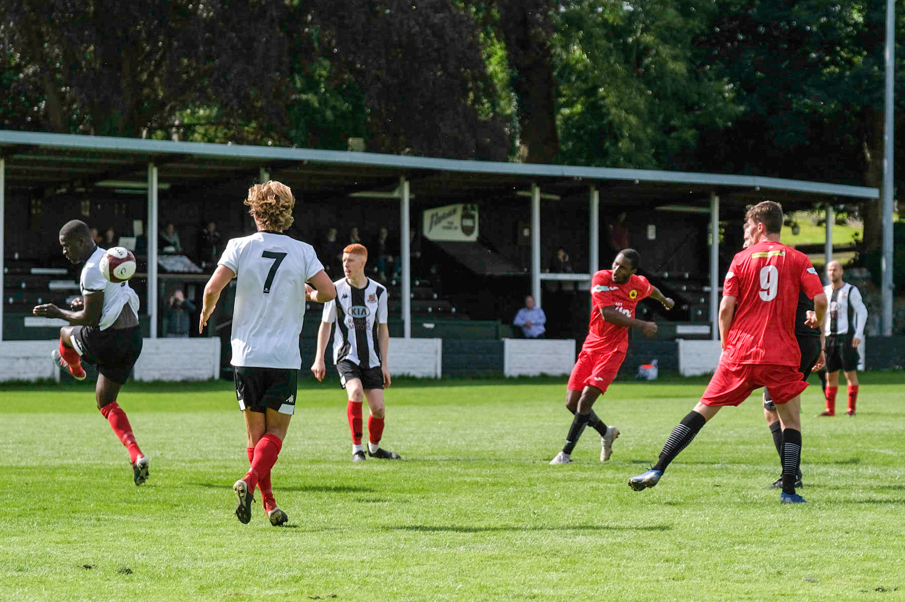 Kendal Town vs Prescot Cables 

Bet Victor League game match at Parkside Road during the 2019/20 season 17/08/2019.

Photograph by John Middleton