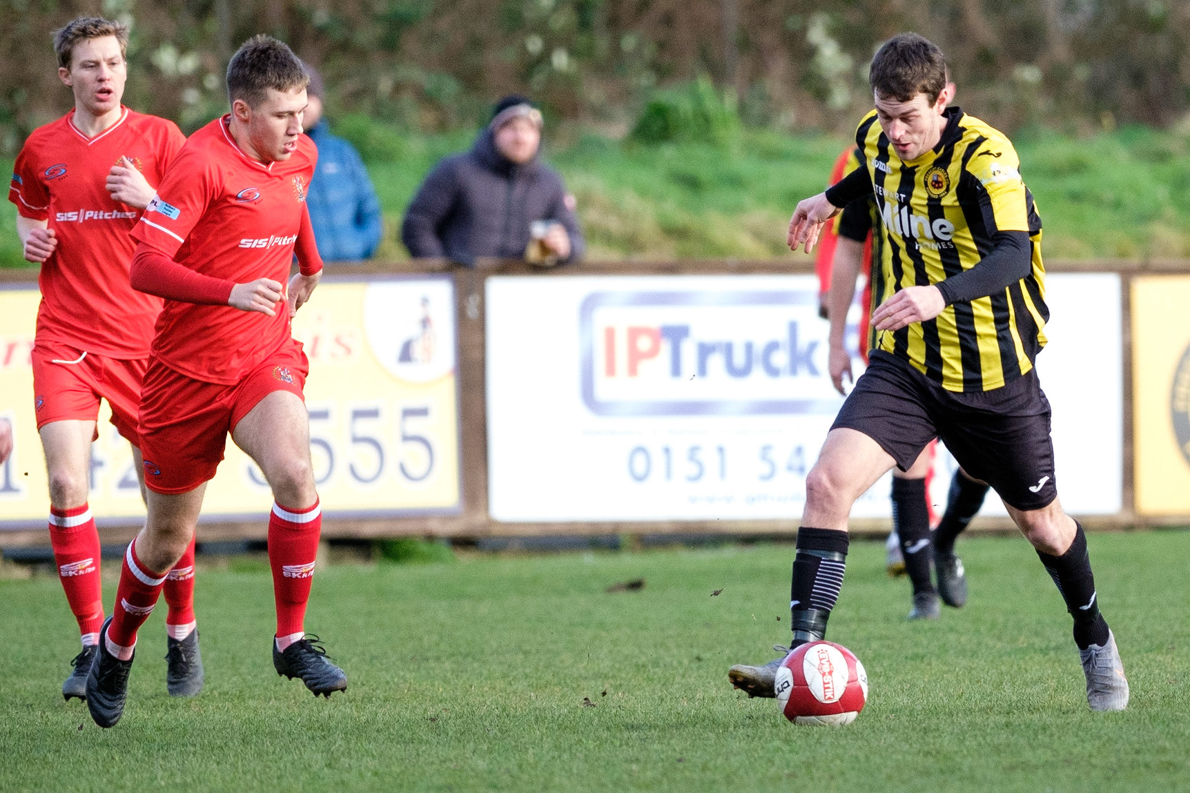 Prescot Cables vs Workington 

match at IP Truck Parts Stadium during the 2019/20 Betvictor Northern Premier season 01/02/2020.

Photograph by John Middleton