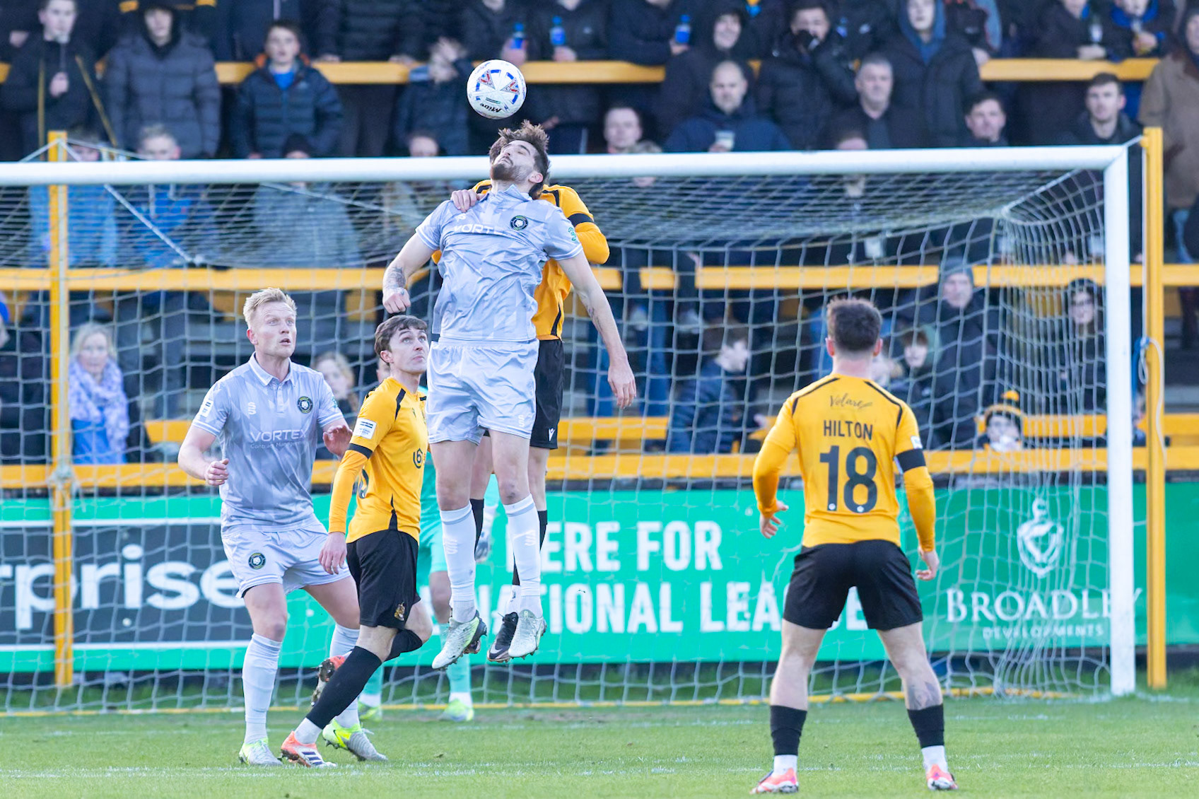 Match action from the Enterprise National League North match between Southport vs Worksop Town at Sefton , 20 December 2025. The match finished Southport 1 Worksop Town 1