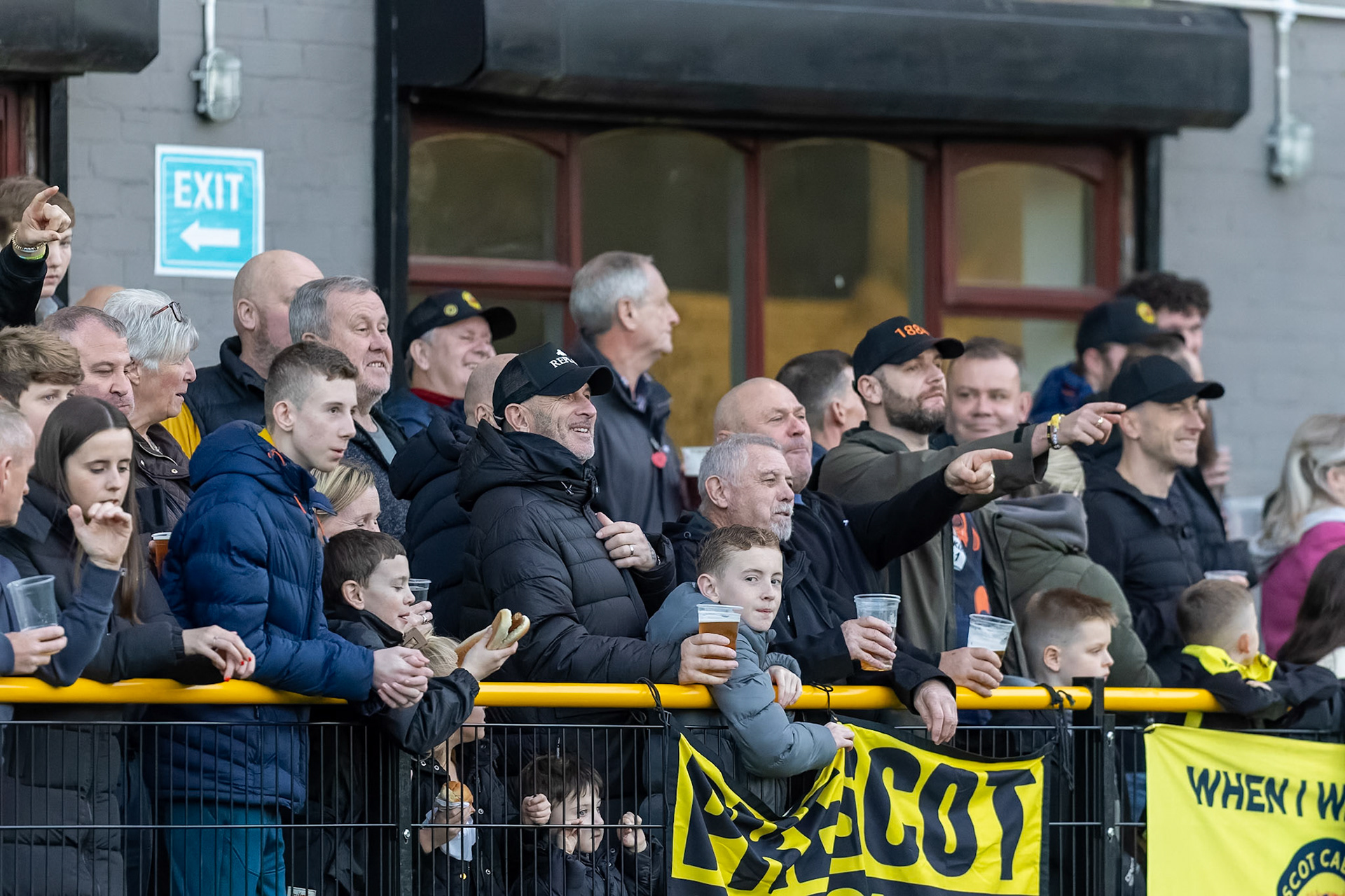 Prescot, ENGLAND -  during the NPL Premier Division match between Prescot Cables and  Hebburn Town  at The Auto Safety Centre StadiumCanon Canon EOS R5 5000 1/2500 2.8 (Pic by John Middleton)
