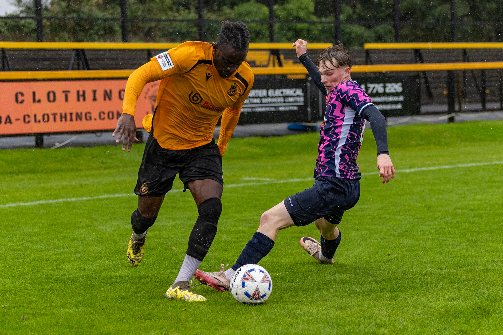 Southport, ENGLAND - during the Enterprise National League North match between Southport and Peterborough Sports at Southport.Canon Canon EOS R3 2000 1/2500 2.8 (Pic by John Middleton)
