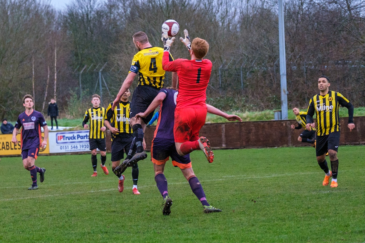 Prescot Cables vs City of Liverpool 

match at IP Truck Parts Stadium during the 2019/20 Betvictor Northern Premier season 22/02/2020.

Photograph by John Middleton