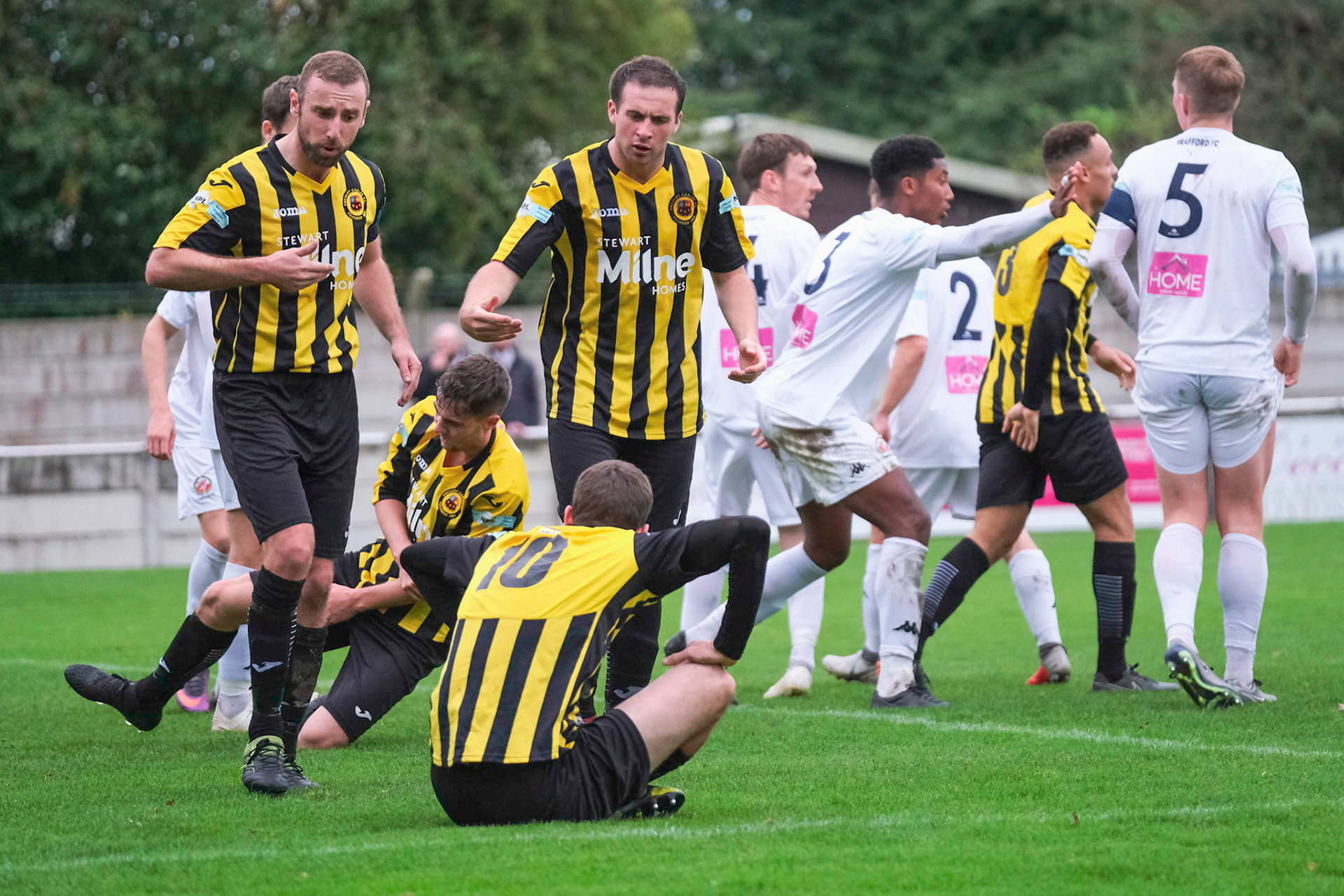 Trafford vs Prescot Cables 

League match at Shawe View during the 2019/20 Betvictor Northern Premier season 05/10/2019.

Photograph by John Middleton