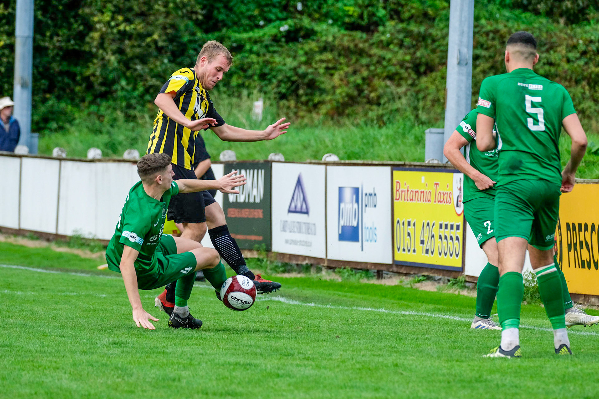 Prescot Cables vs Brighouse Town 

League match at Volair Park during the 2019/20 Betvictor Northern Premier season 28/09/2019.

Photograph by John Middleton