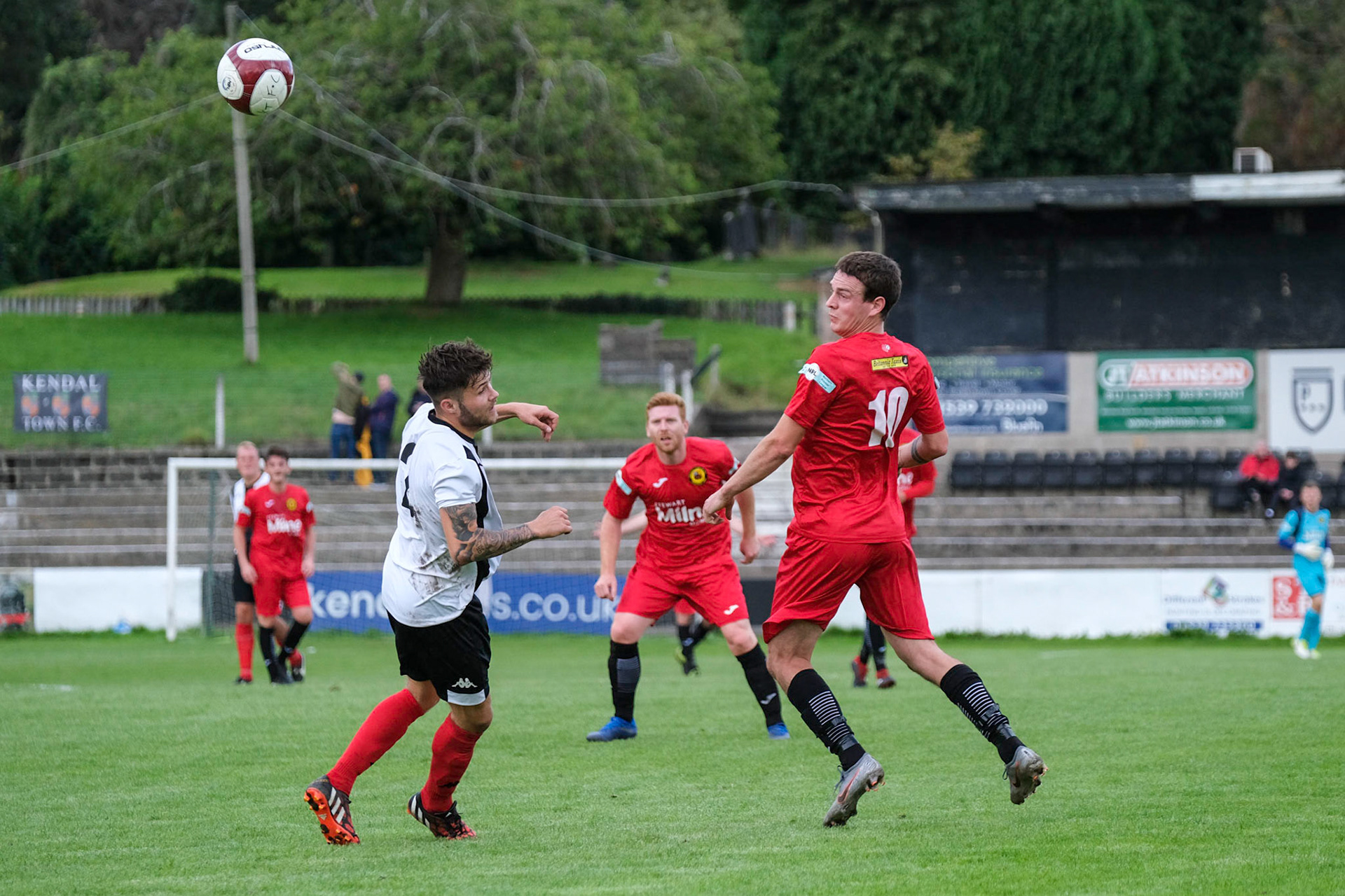 Kendal Town vs Prescot Cables 

Bet Victor League game match at Parkside Road during the 2019/20 season 17/08/2019.

Photograph by John Middleton