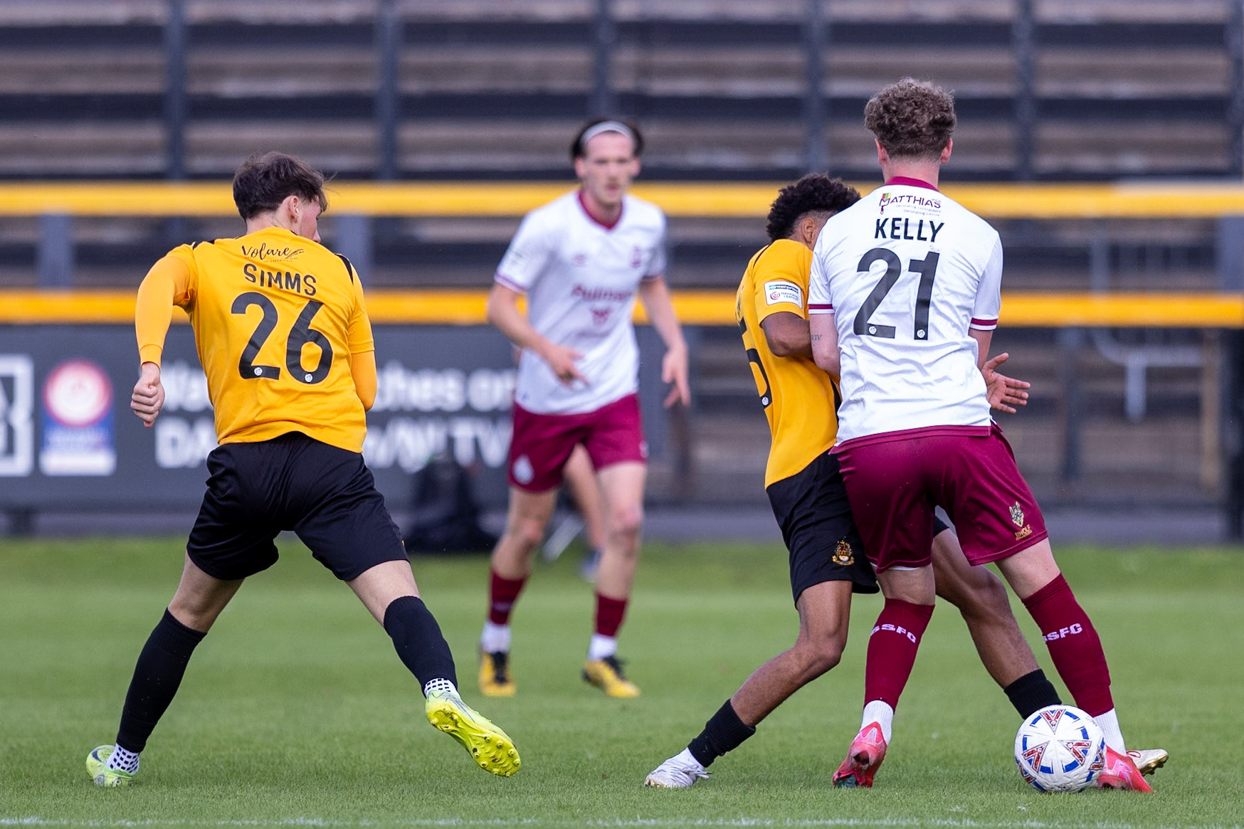 Southport, ENGLAND - during the Enterprise National League North match between Southport and South Shields at Southport.Canon Canon EOS R6m2 1000 1/4000 2.8 (Pic by John Middleton)
