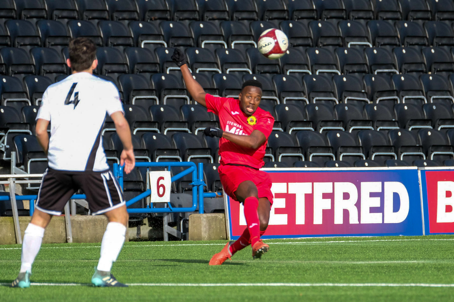 Widnes vs Prescot Cables 

match action from Halton Stadium during the 2019/20 BetVictor Northern Premier season 29/02/2020 between Widnes FC and Prescot Cables FC

Photograph by John Middleton